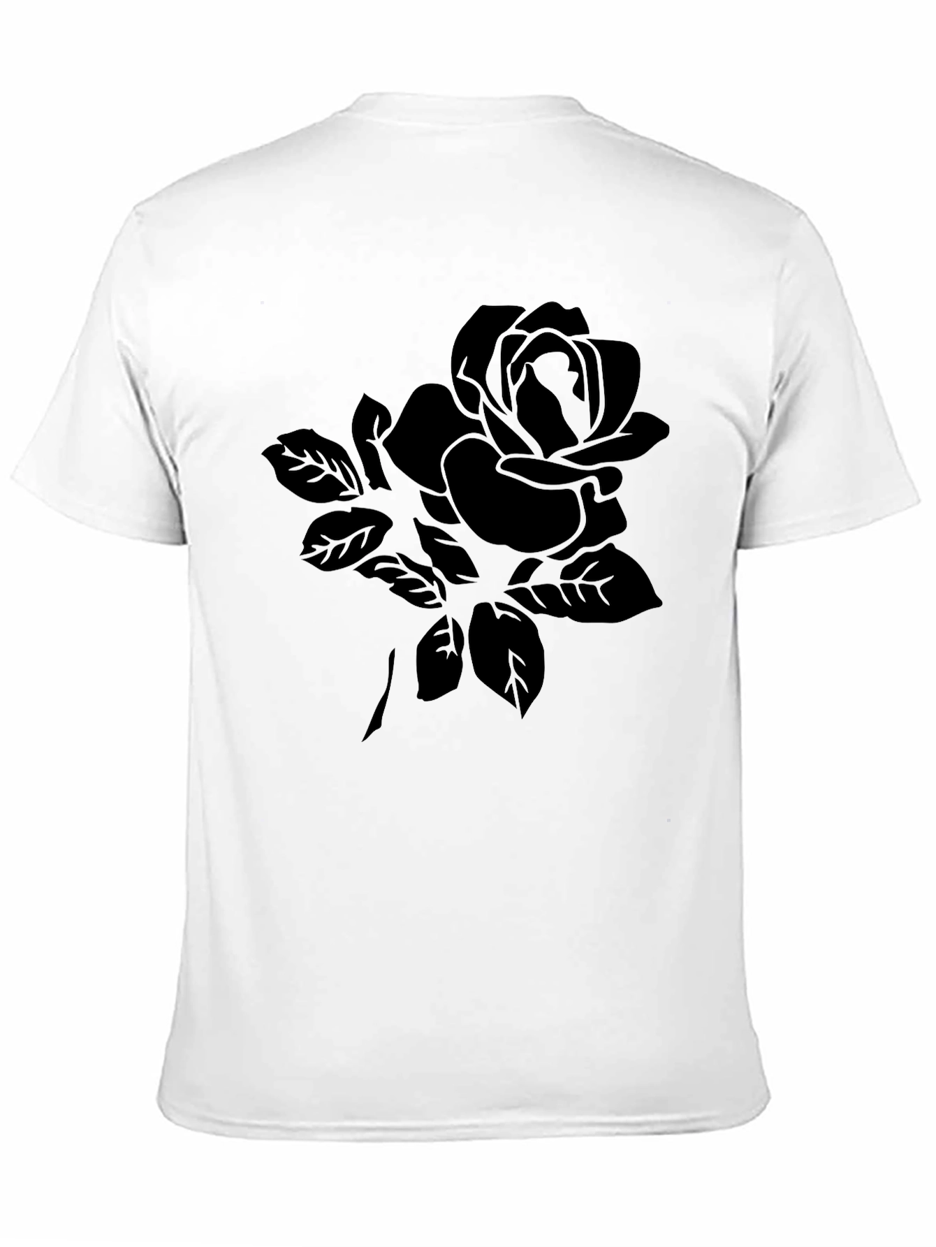 Black Rose Graphic T-Shirt - Stylish Mens Tee