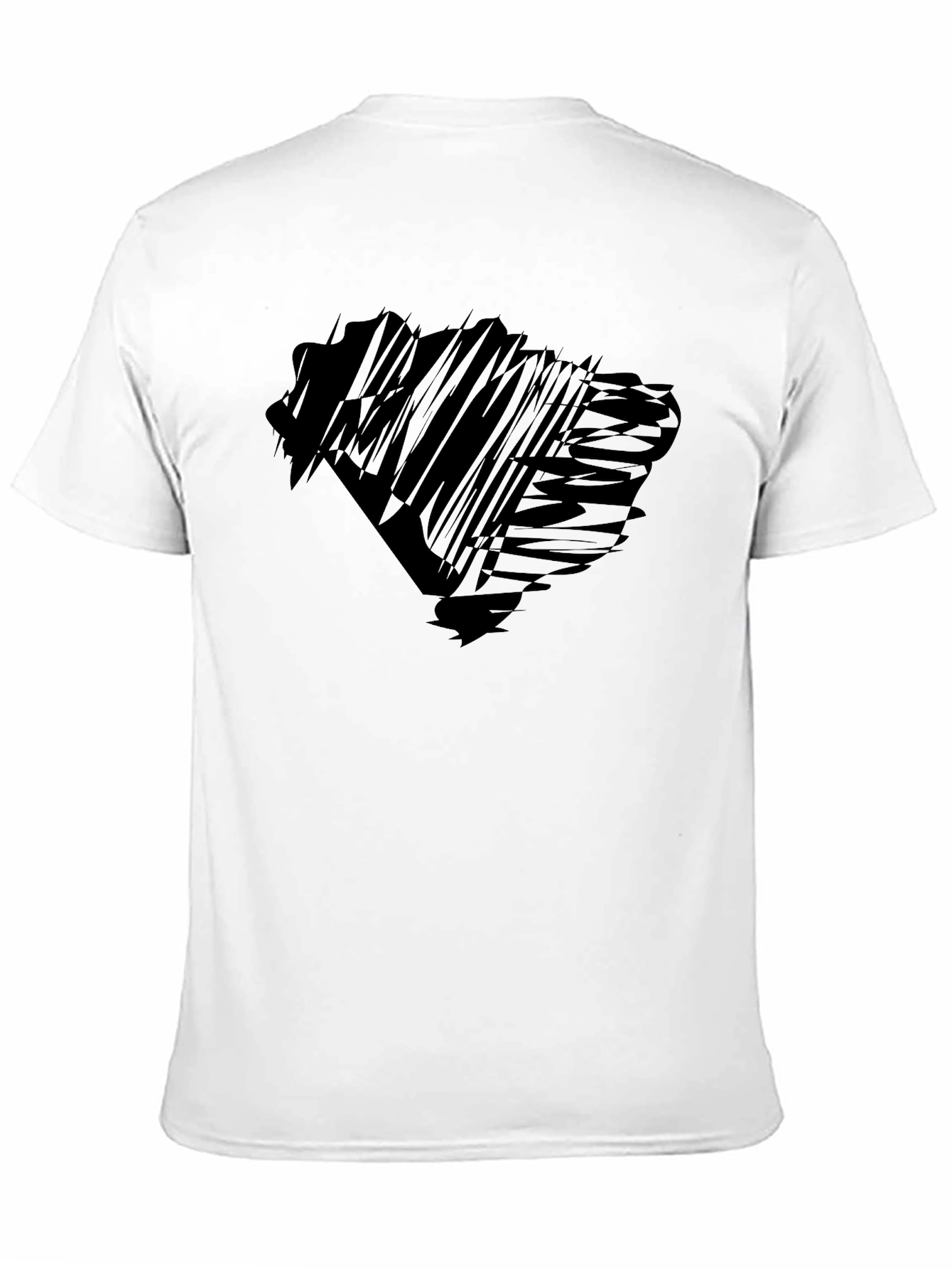 Abstract Graphic Black T-Shirt for Men