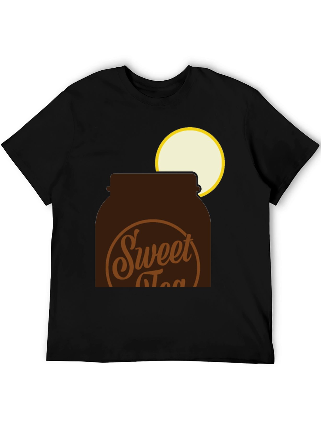 Sweet Tea Jar Graphic Tee - Black Cotton T-Shirt