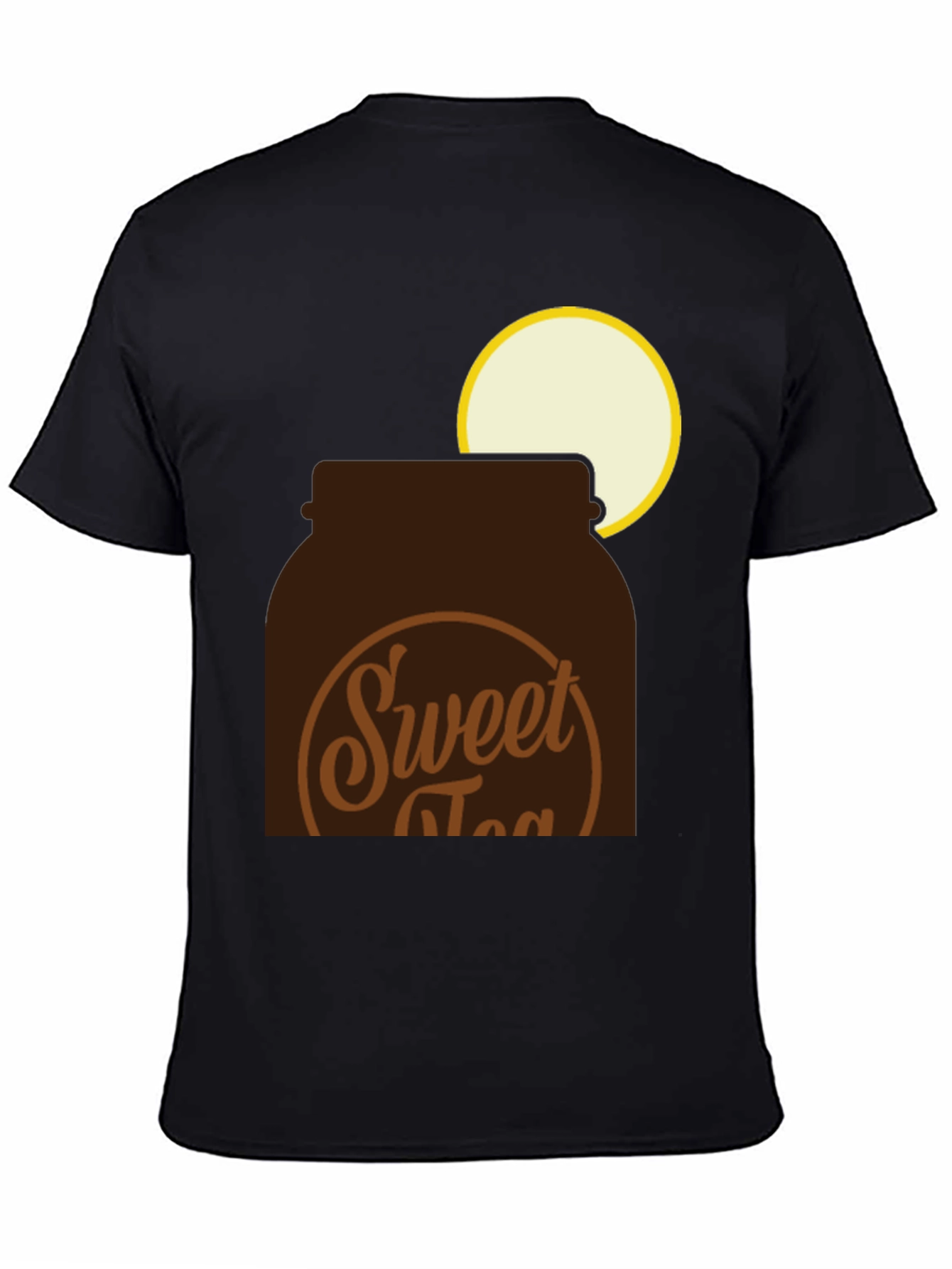 Sweet Tea Jar Graphic Tee - Black Cotton T-Shirt