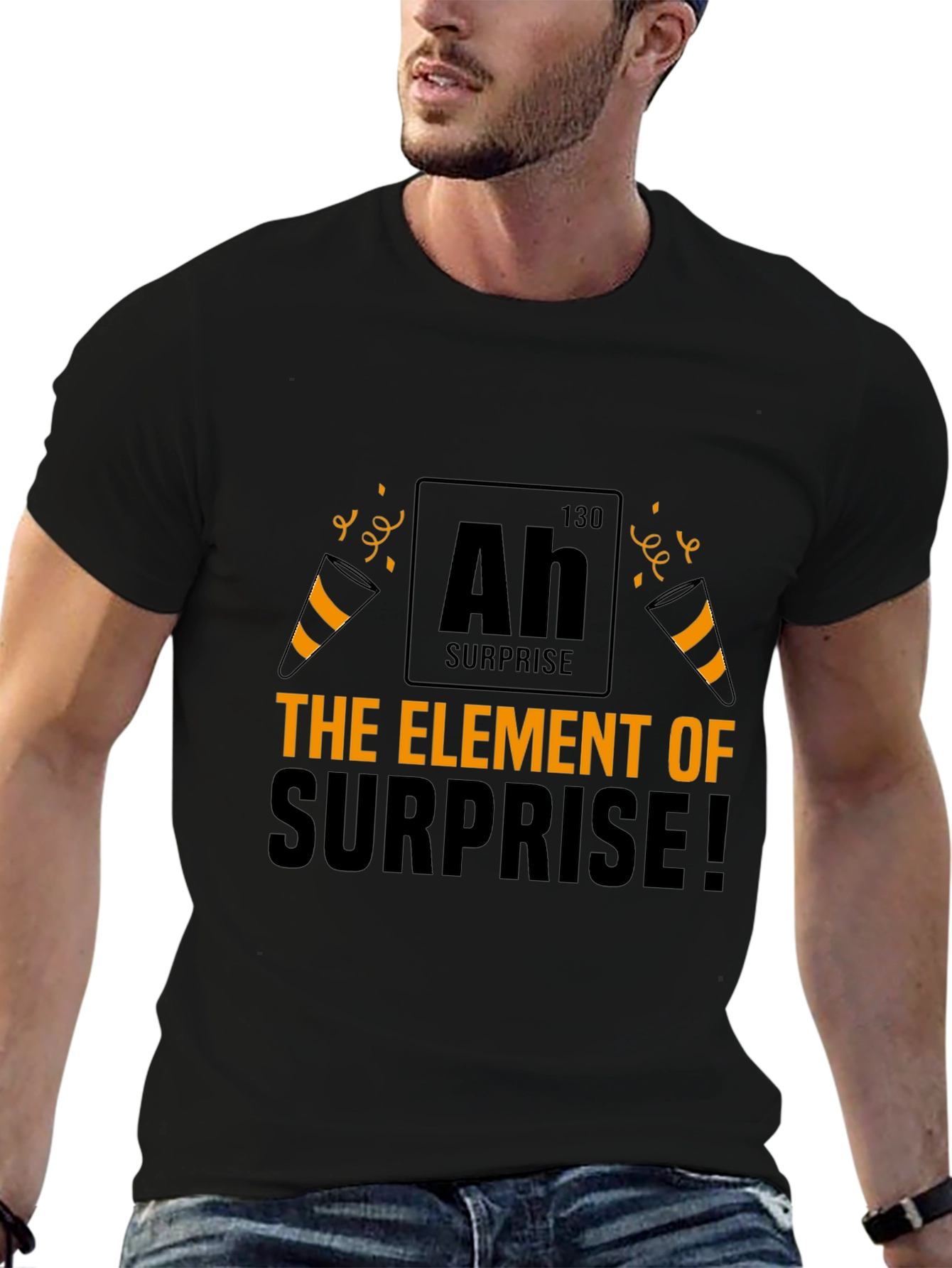 The Element of Surprise Black T-Shirt