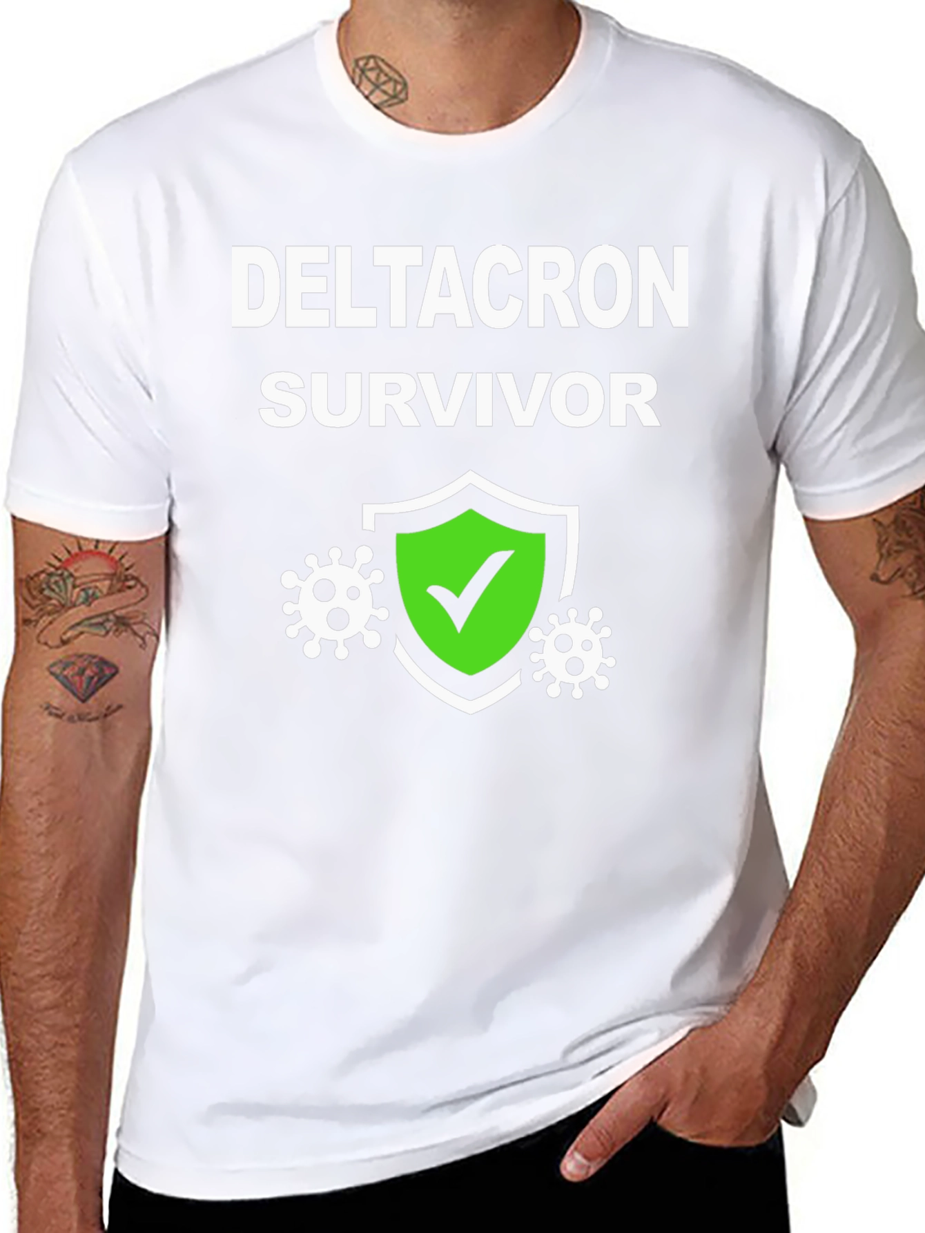Deltacron Survivor T-Shirt Novelty Graphic Tee