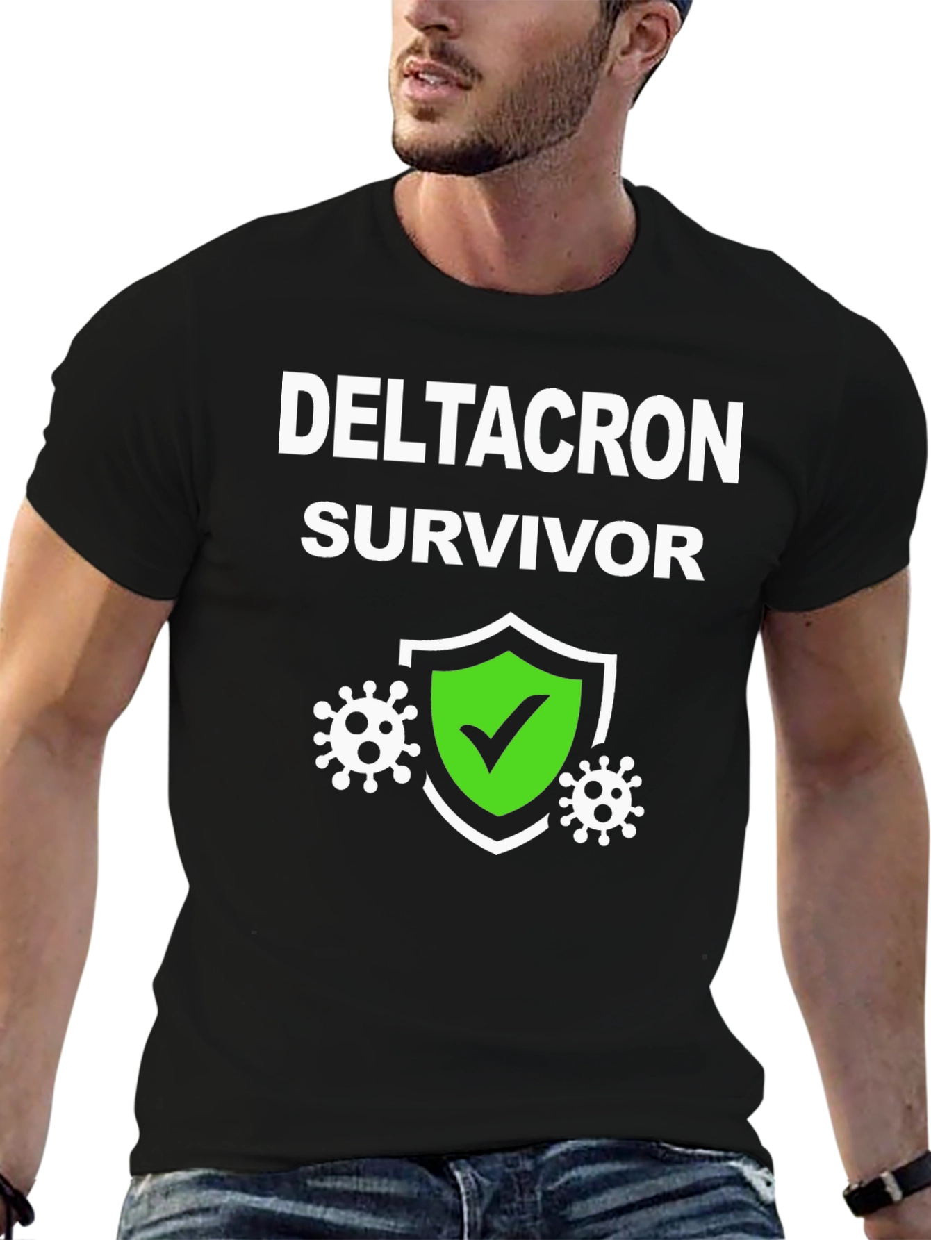 Deltacron Survivor T-Shirt Novelty Graphic Tee
