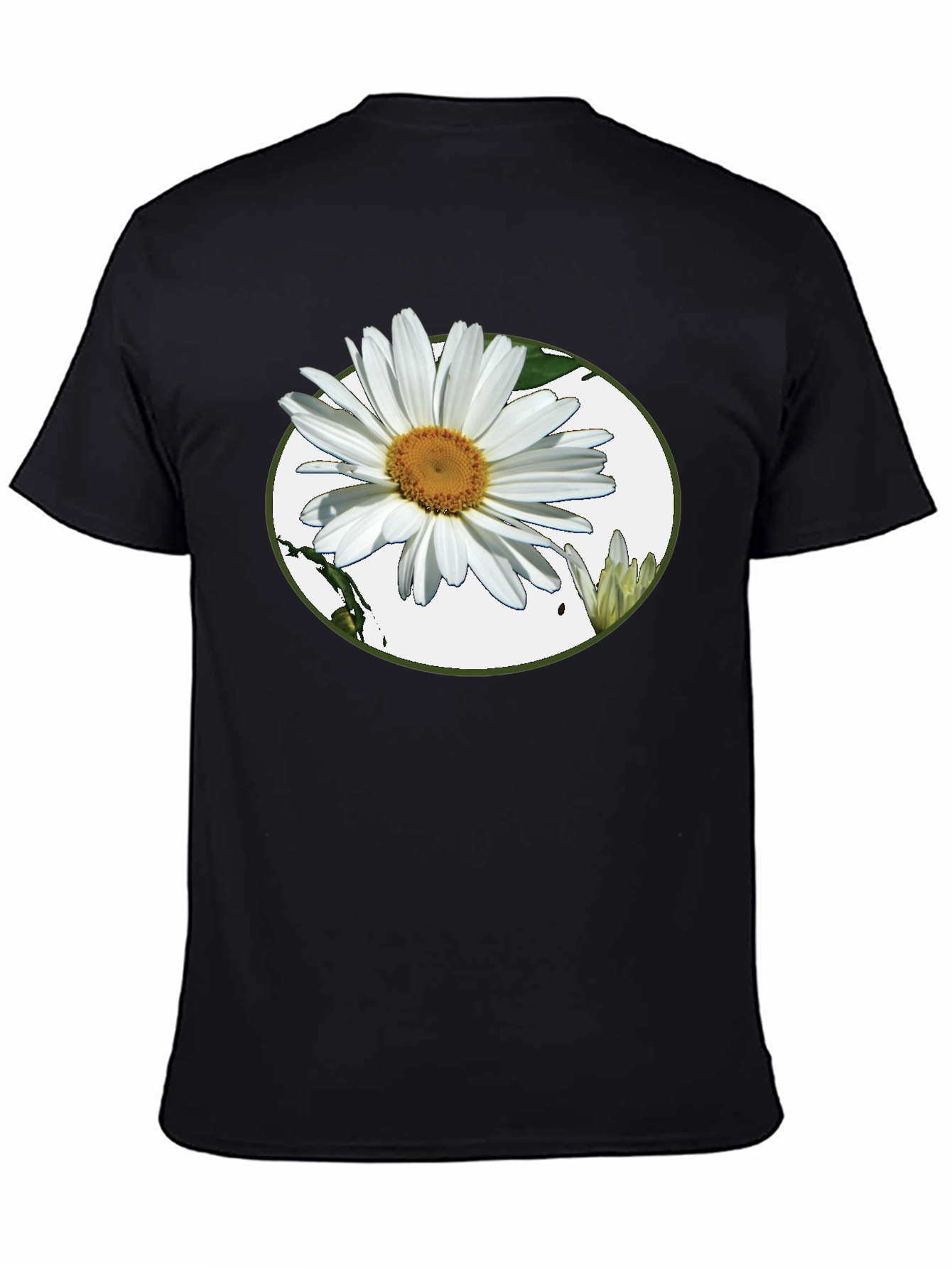 Daisy Graphic Tee - Casual Black T-Shirt