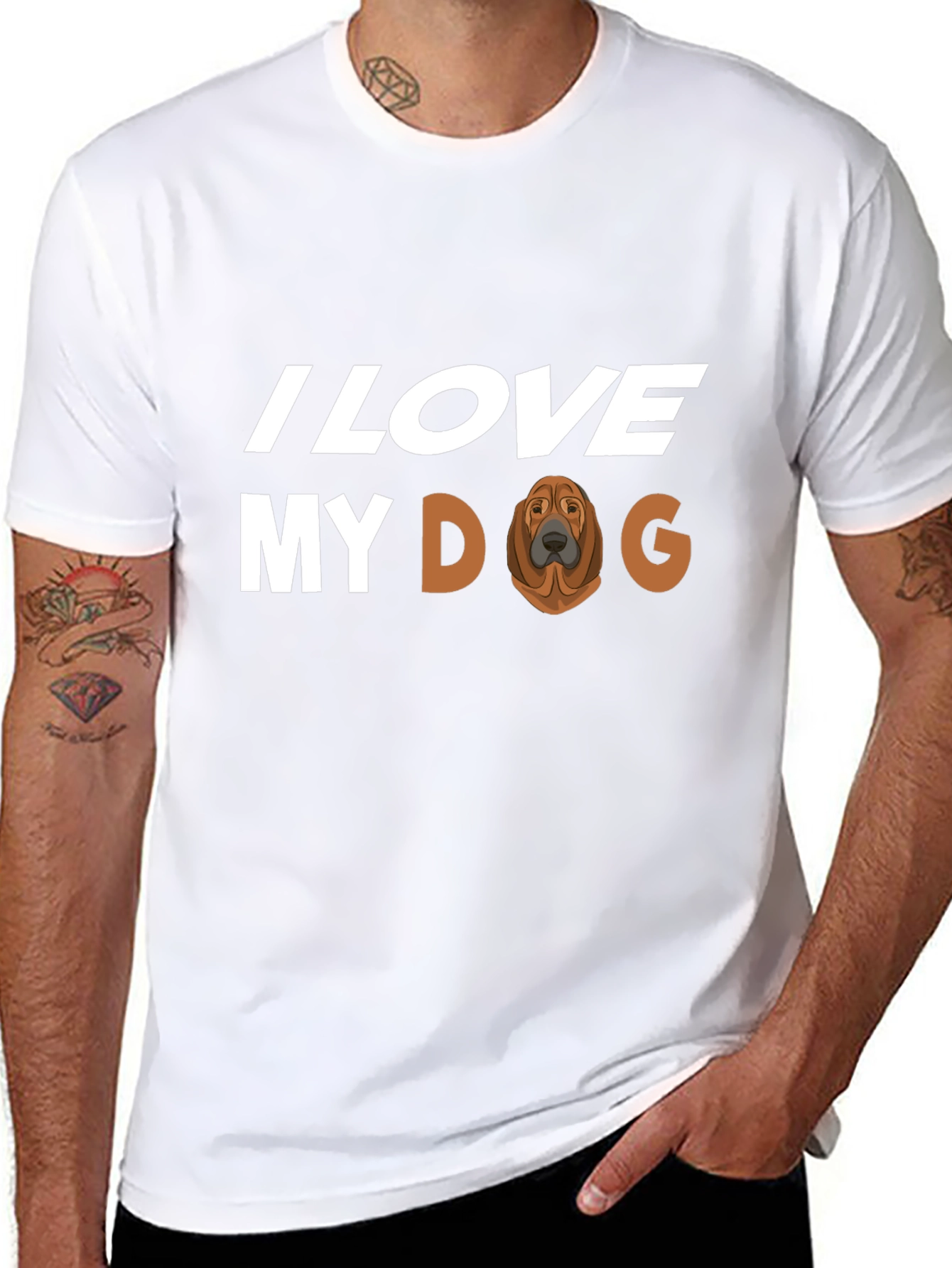 I Love My Dog T-Shirt Dog Breed Tee