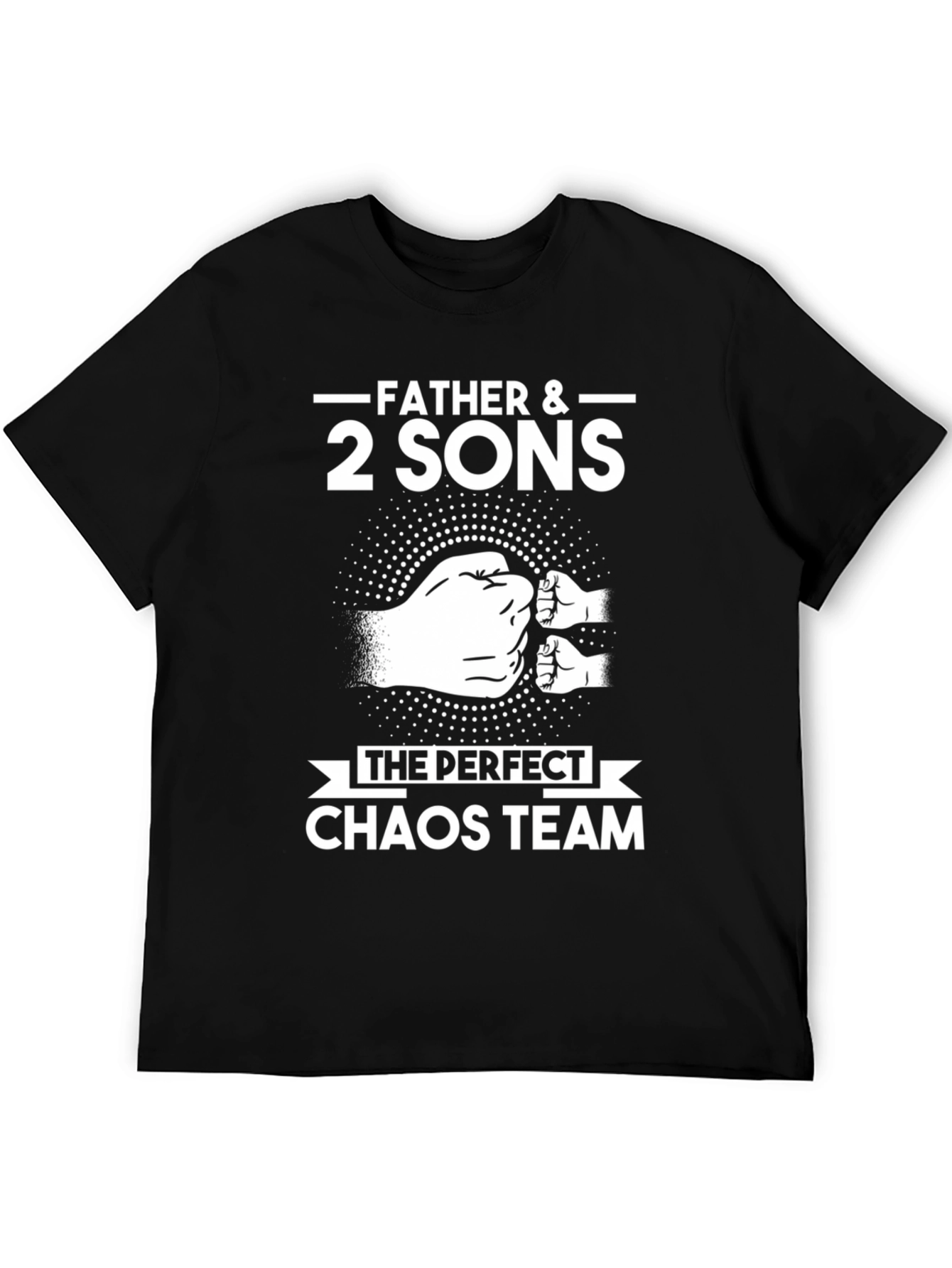 Father & 2 Sons Chaos Team Black T-Shirt