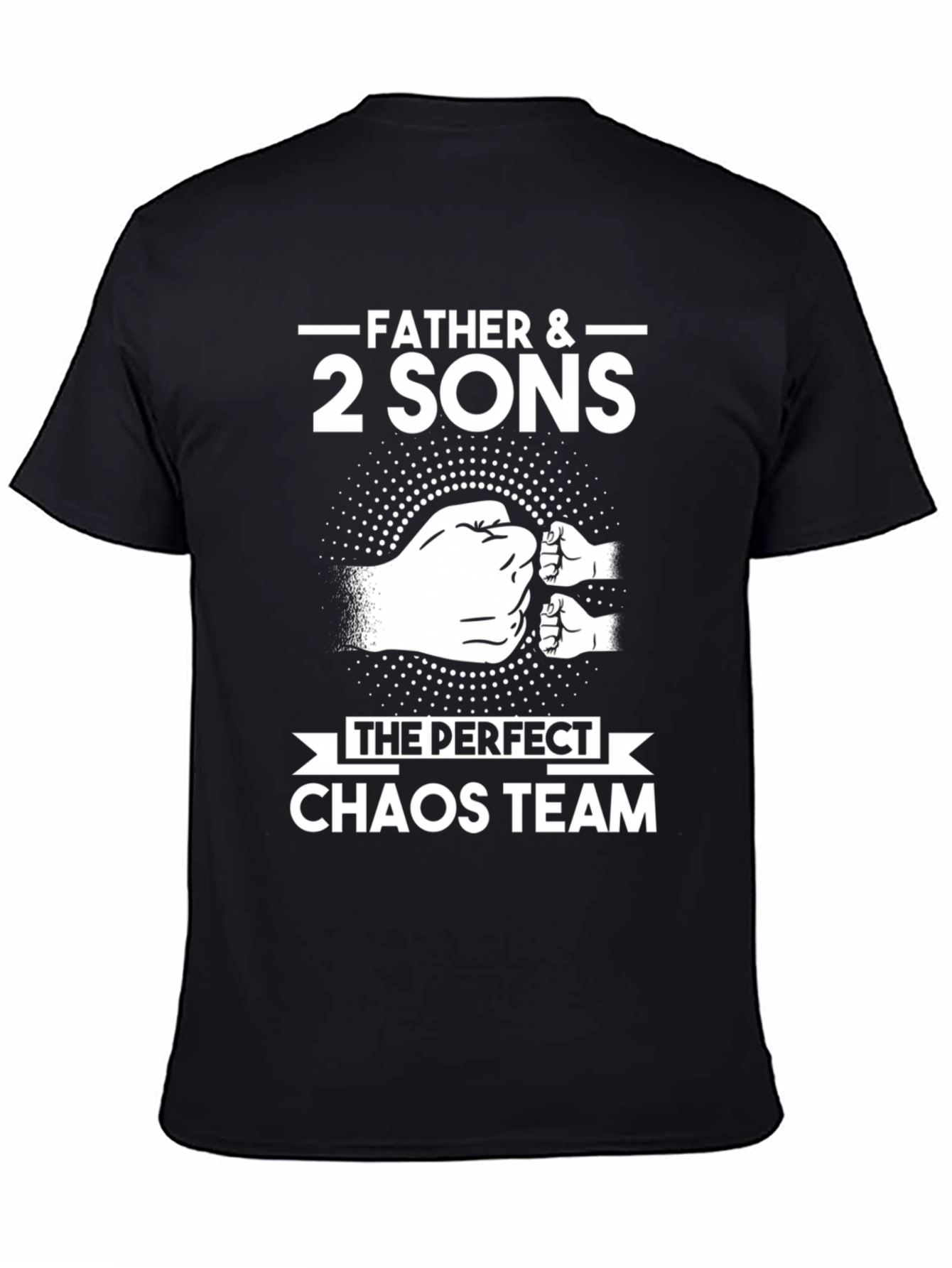 Father & 2 Sons Chaos Team Black T-Shirt