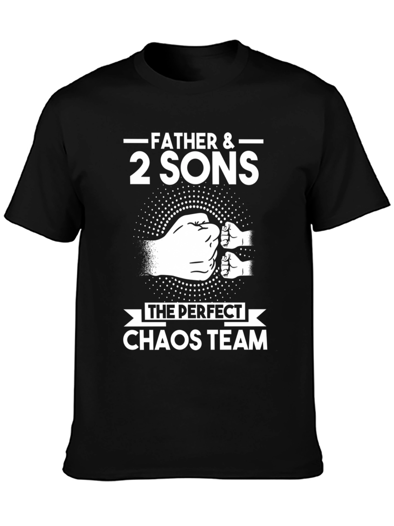 Father & 2 Sons Chaos Team Black T-Shirt