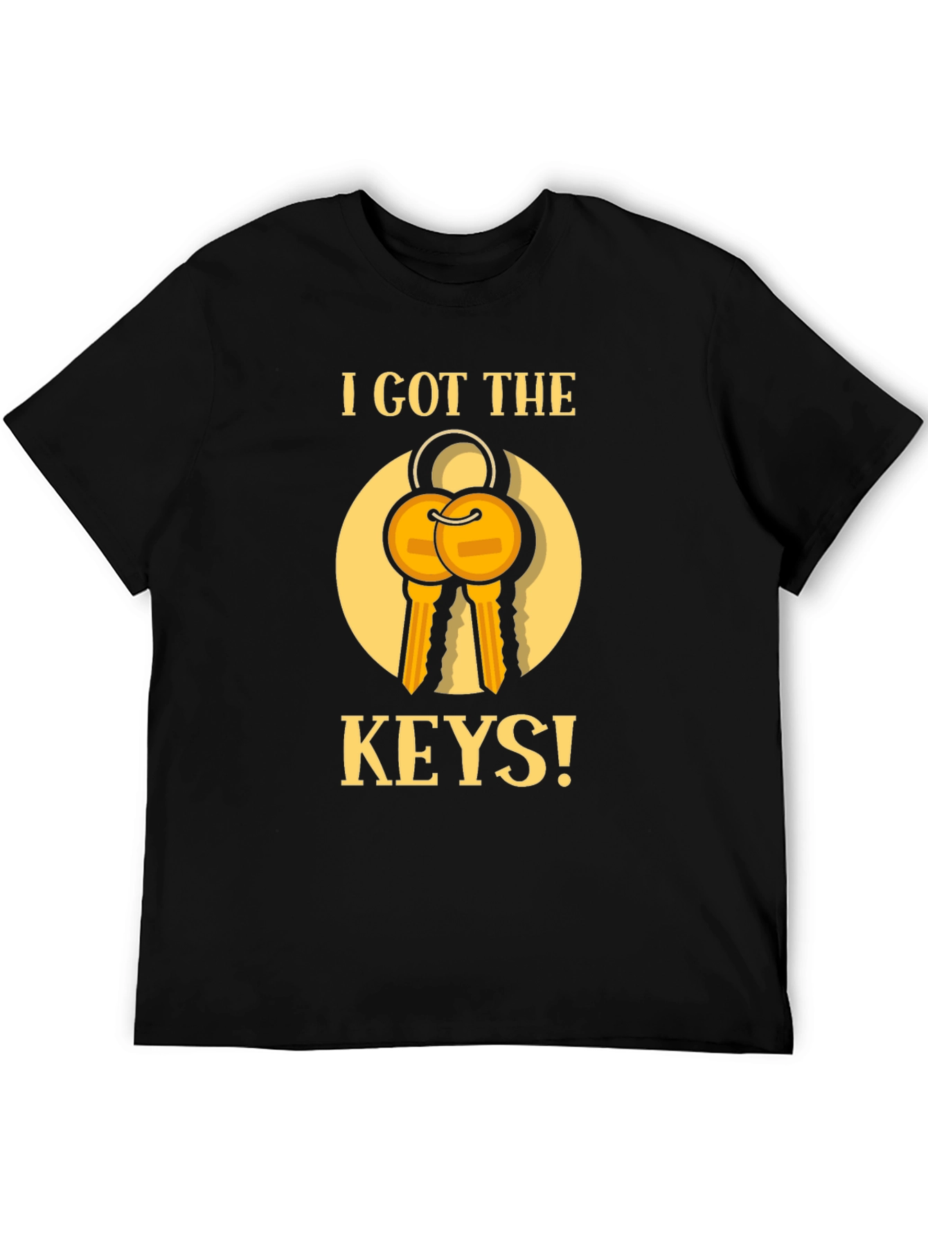 I Got The Keys Graphic T-Shirt - Black