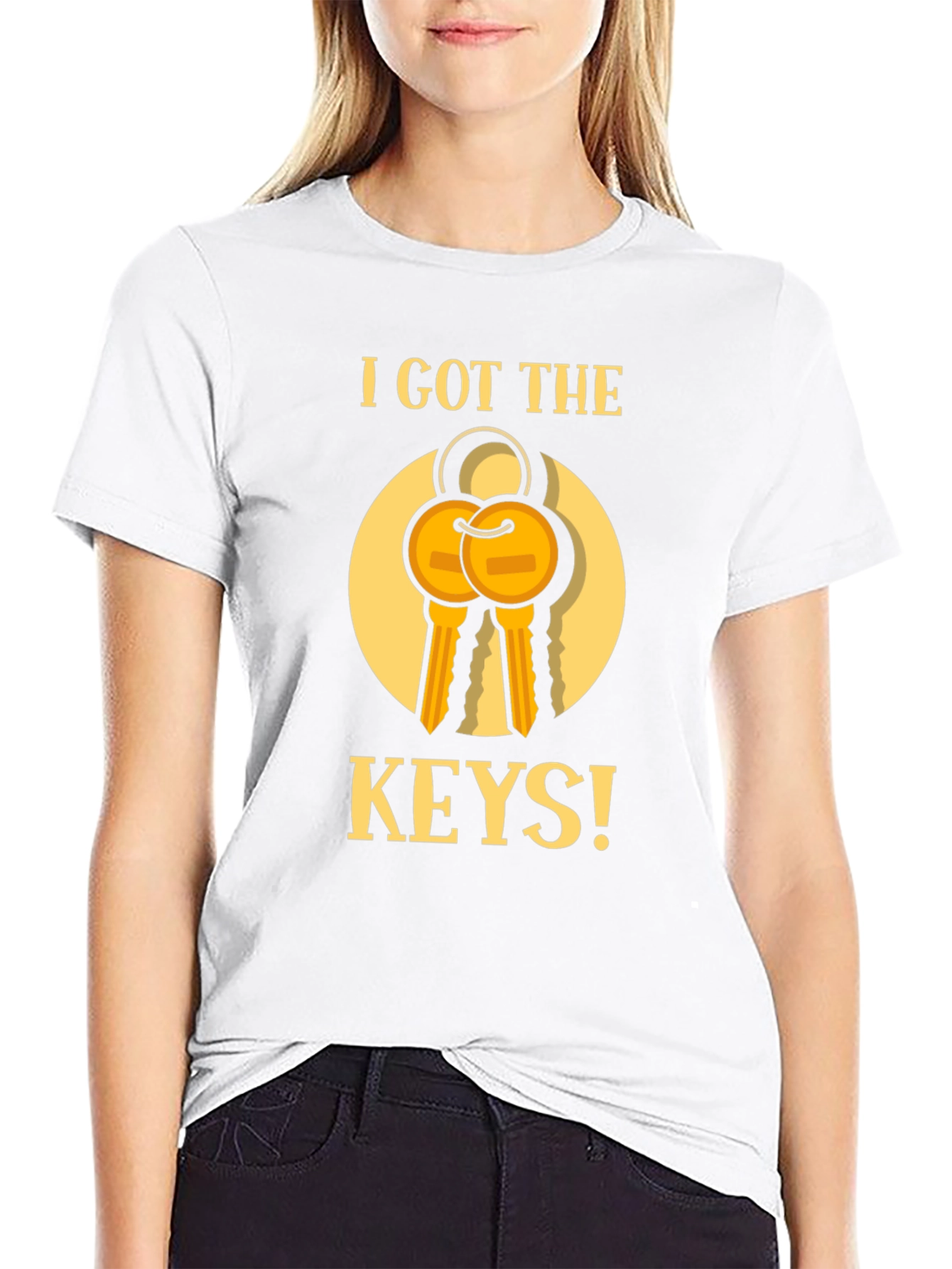 I Got The Keys Graphic T-Shirt - Black