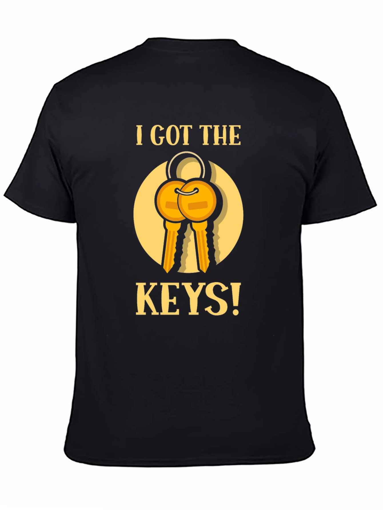I Got The Keys Graphic T-Shirt - Black