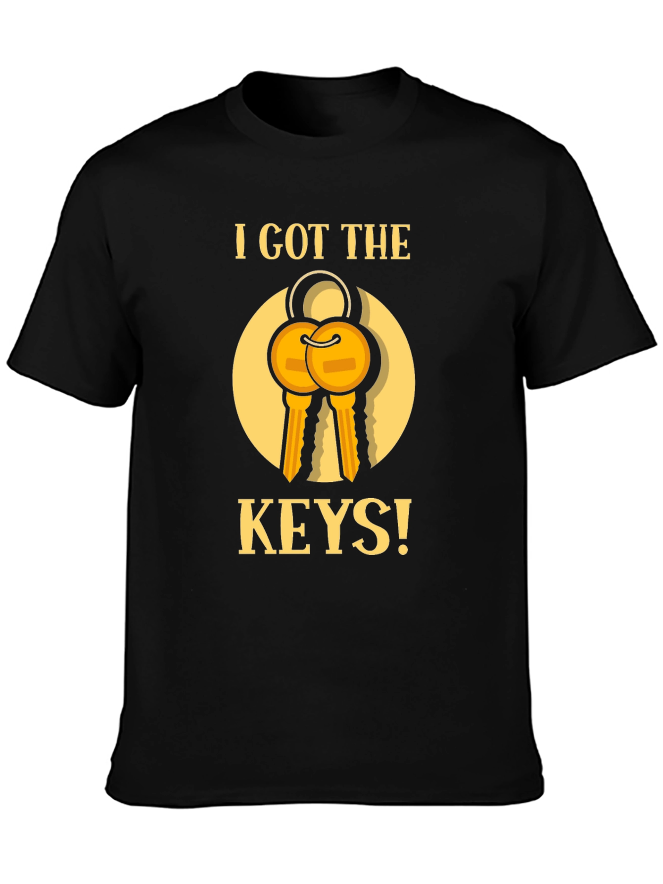 I Got The Keys Graphic T-Shirt - Black