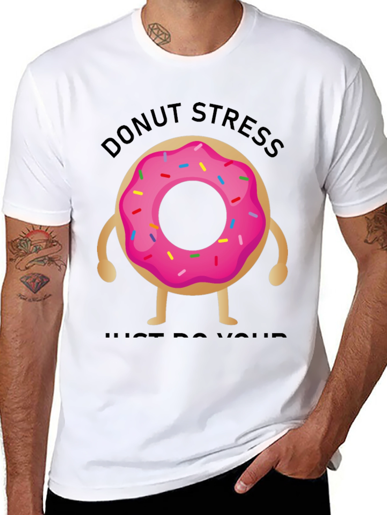 Donut Stress T-Shirt - Funny Graphic Tee