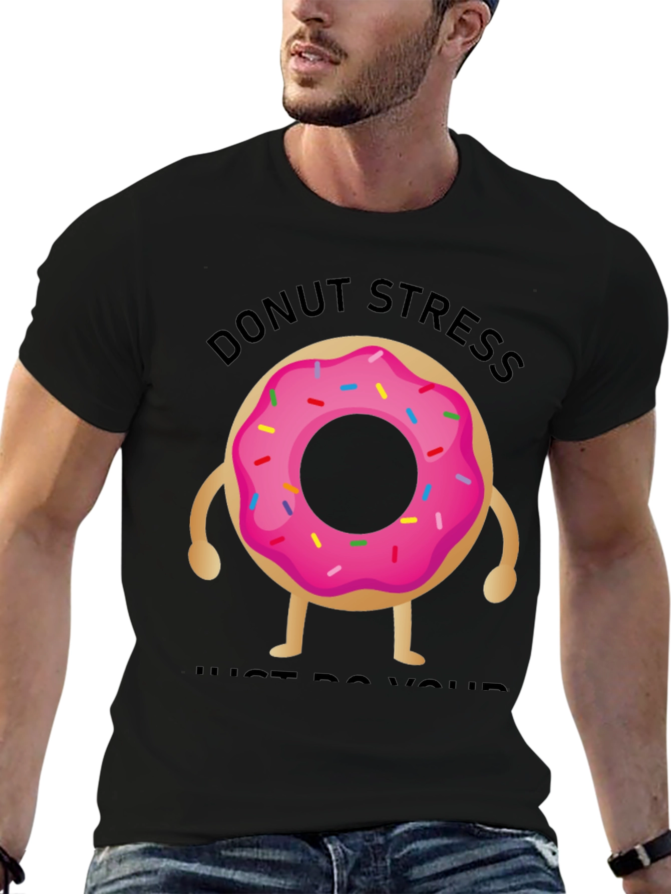 Donut Stress T-Shirt - Funny Graphic Tee