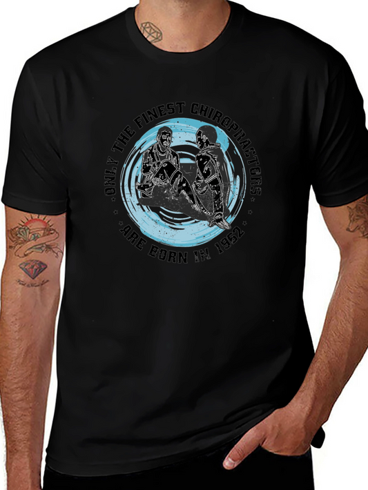 Chiropractor Born in 1962 Black Graphic T-Shirt