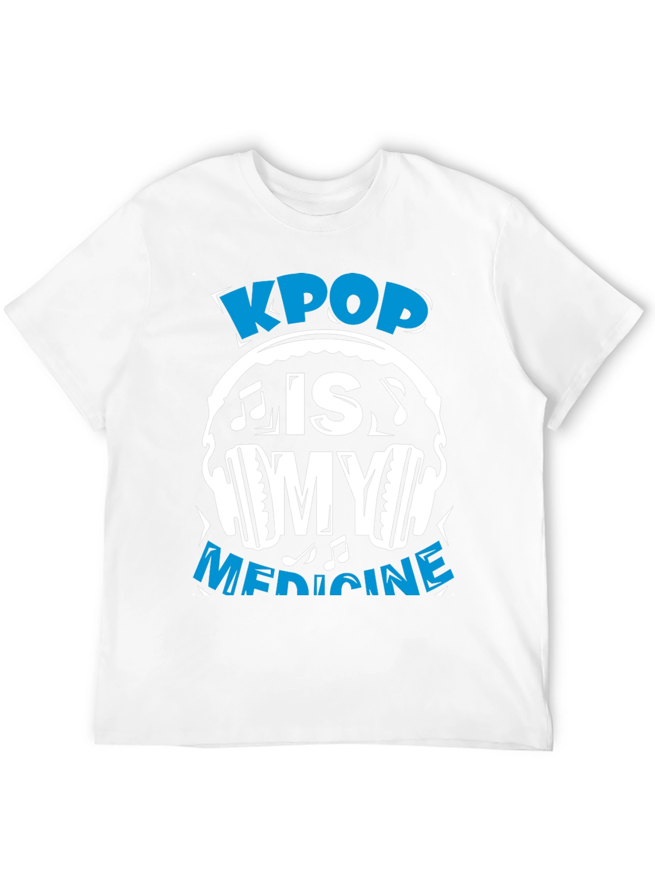 Kpop Is My Medicine Black Graphic Tee