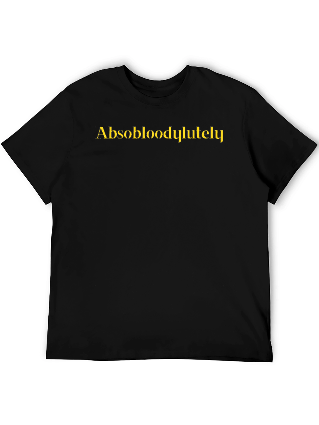 Absobloodylutely Graphic T-Shirt - Black
