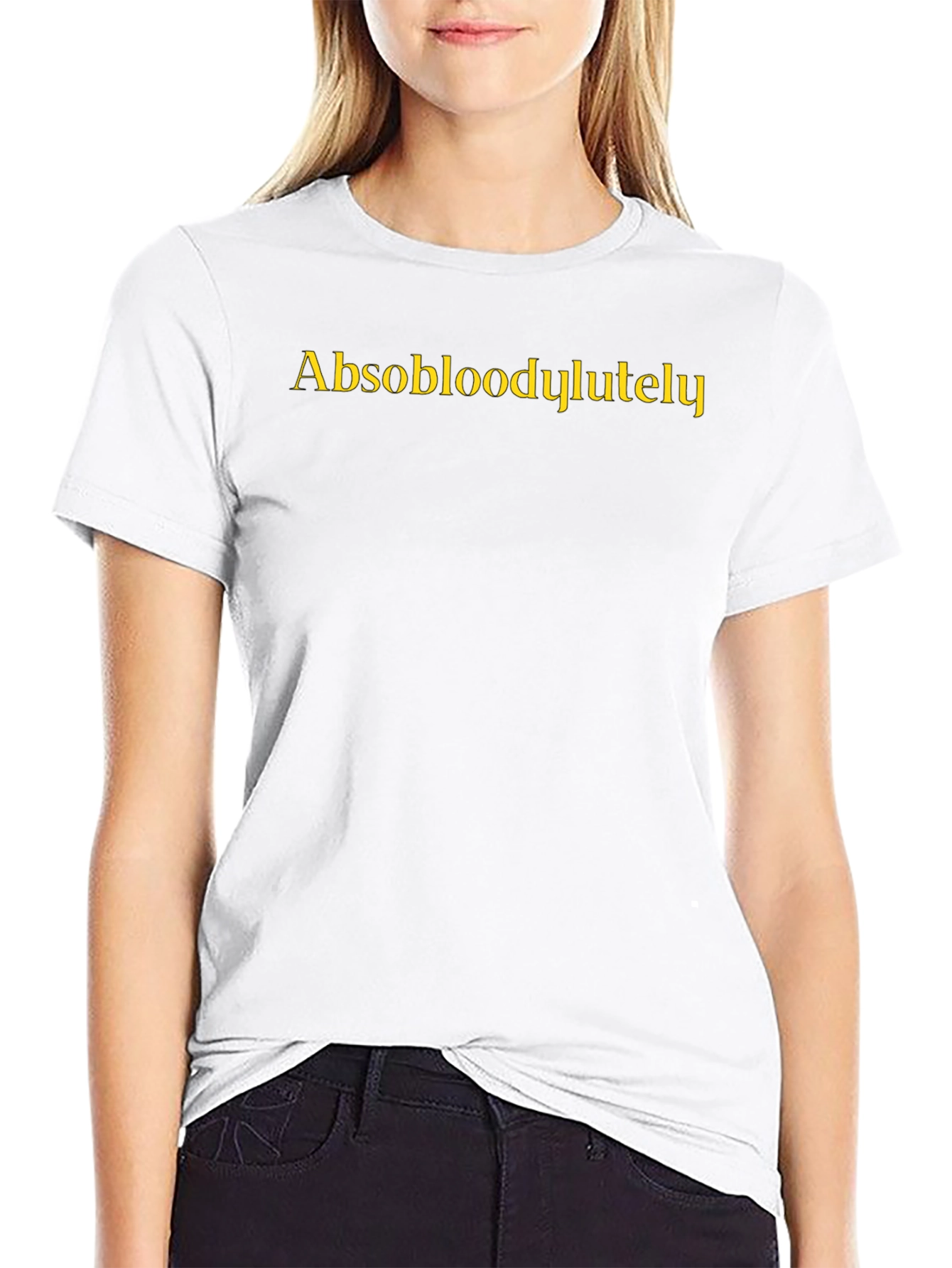 Absobloodylutely Graphic T-Shirt - Black