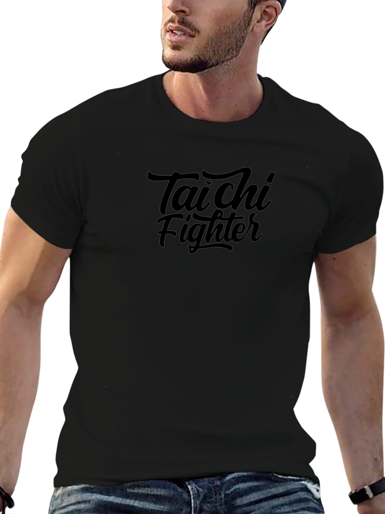Tai Chi Fighter Black T-Shirt