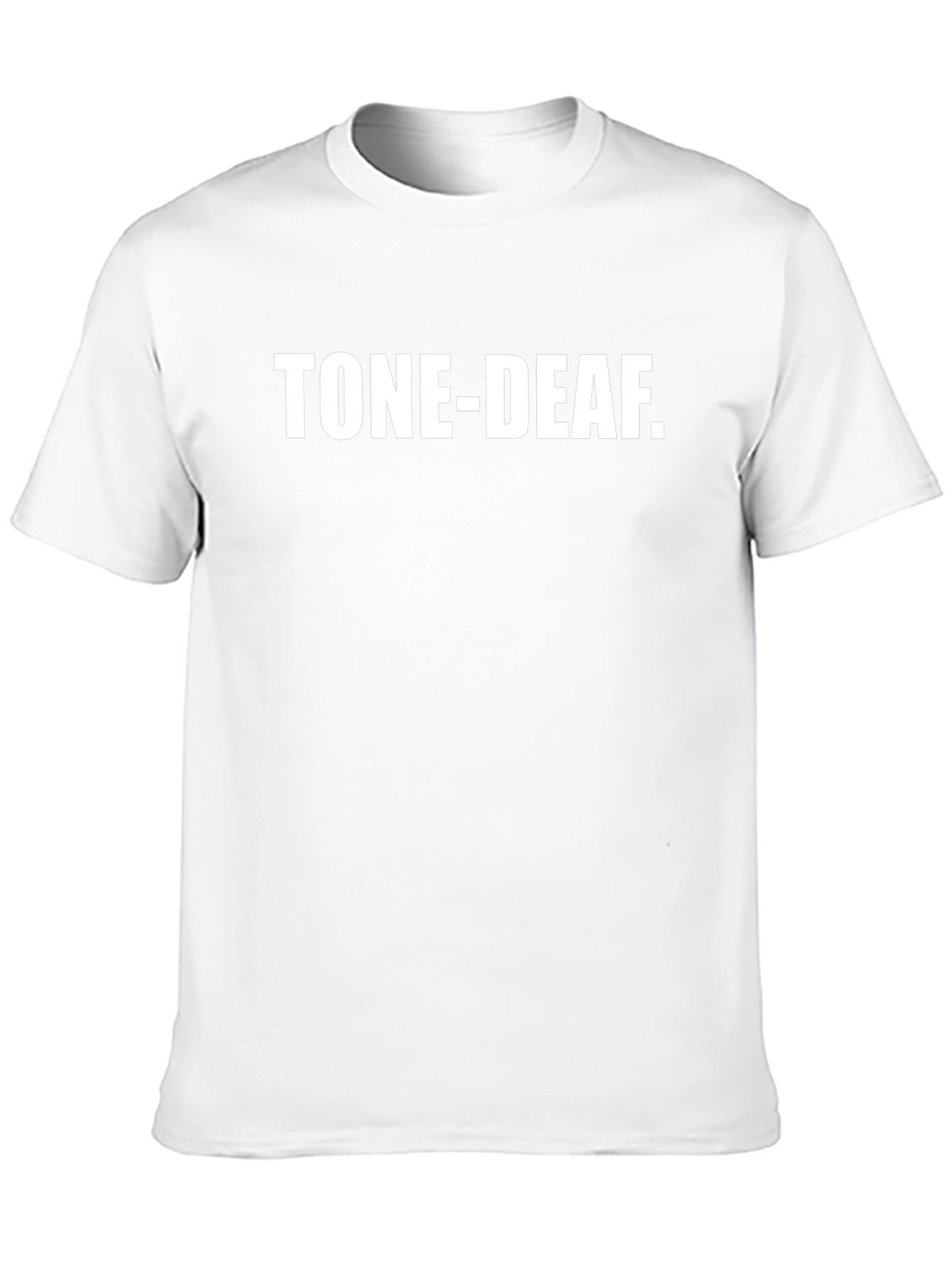 Tone-Deaf Statement Graphic Tee - Black