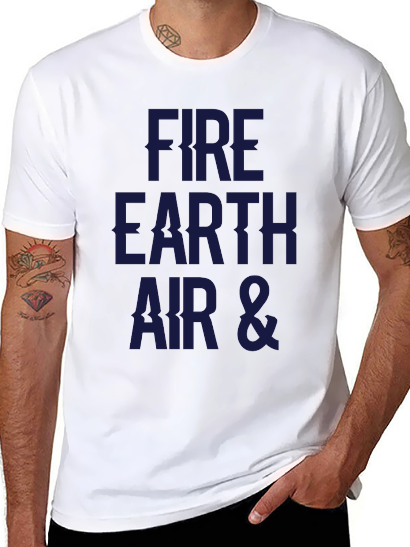 Fire Earth Air & T-Shirt - Elemental Design