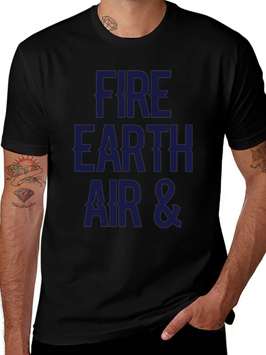 Fire Earth Air & T-Shirt - Elemental Design