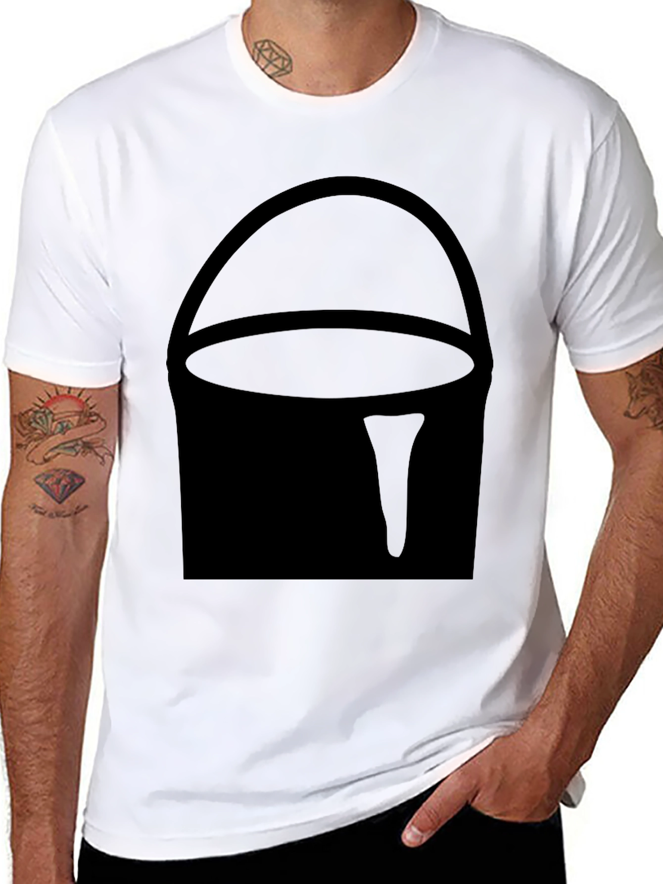 Paint Bucket Graphic Tee - Black