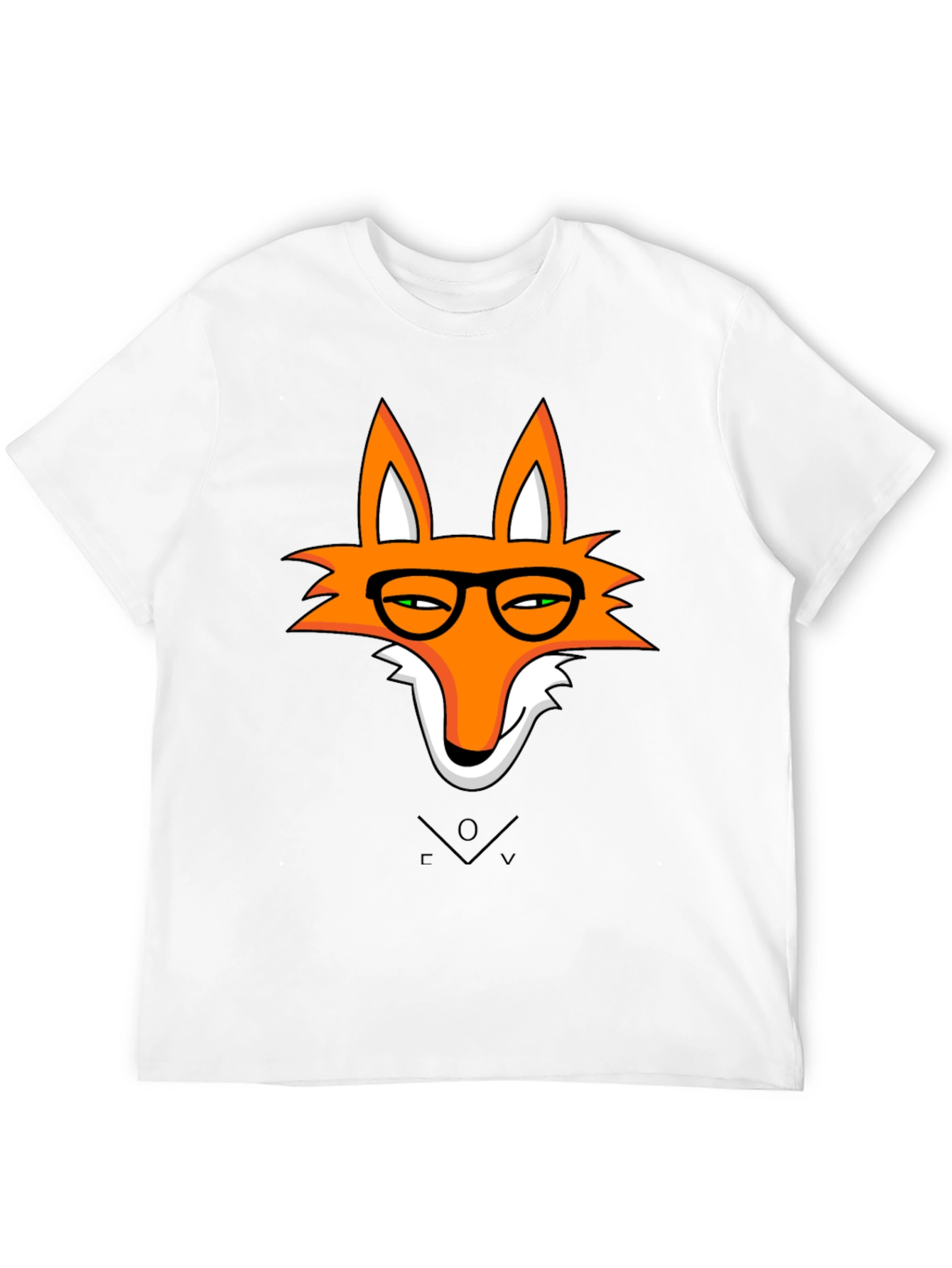 Fox With Glasses Graphic T-Shirt