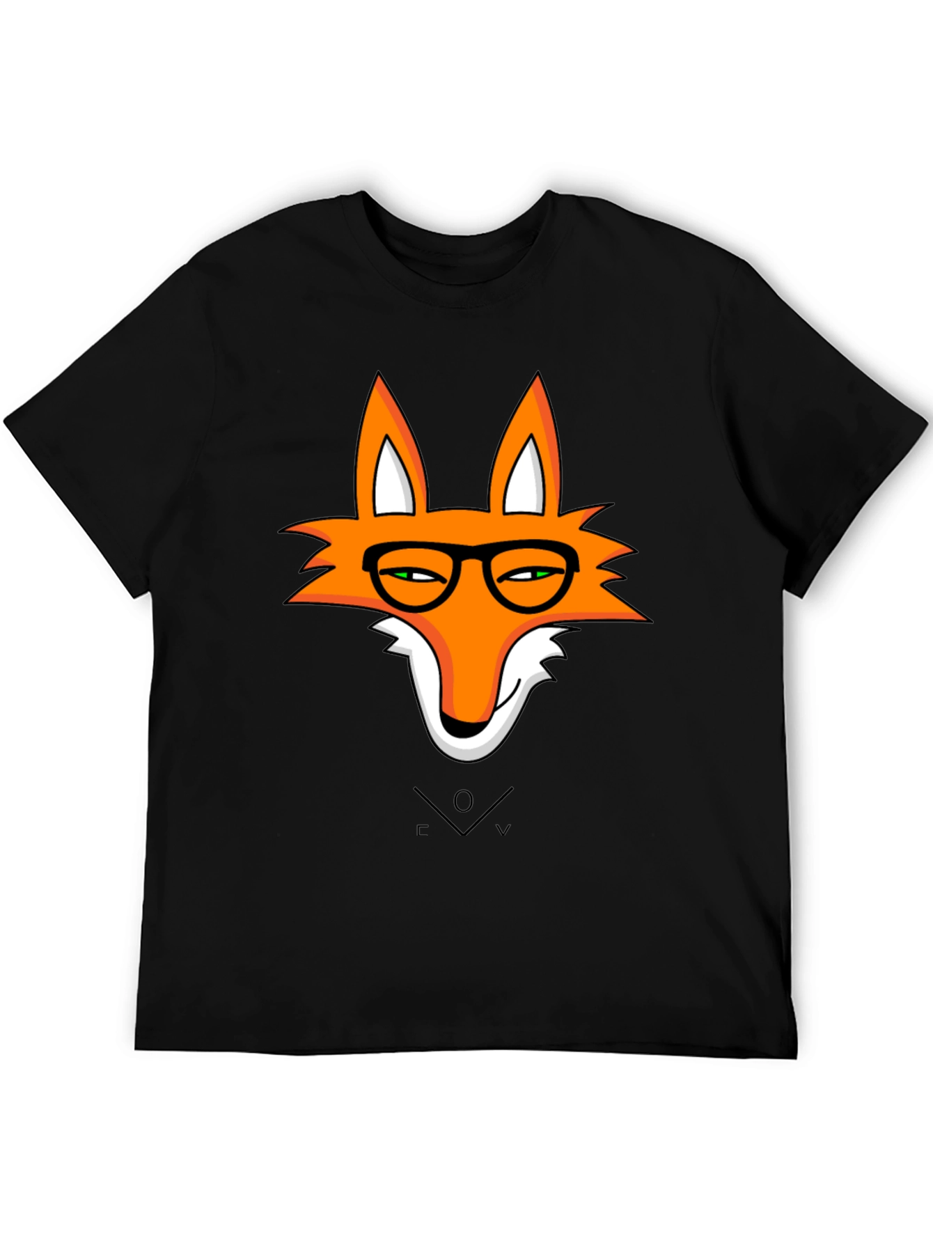 Fox With Glasses Graphic T-Shirt