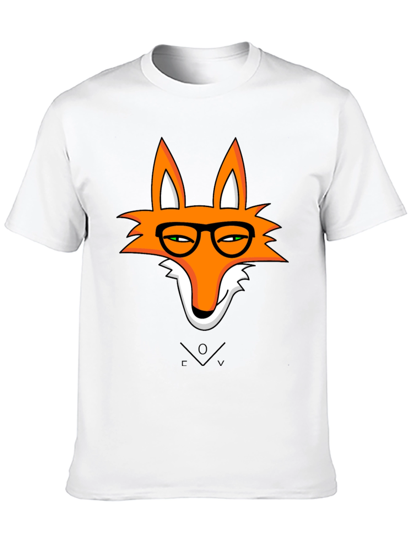 Fox With Glasses Graphic T-Shirt