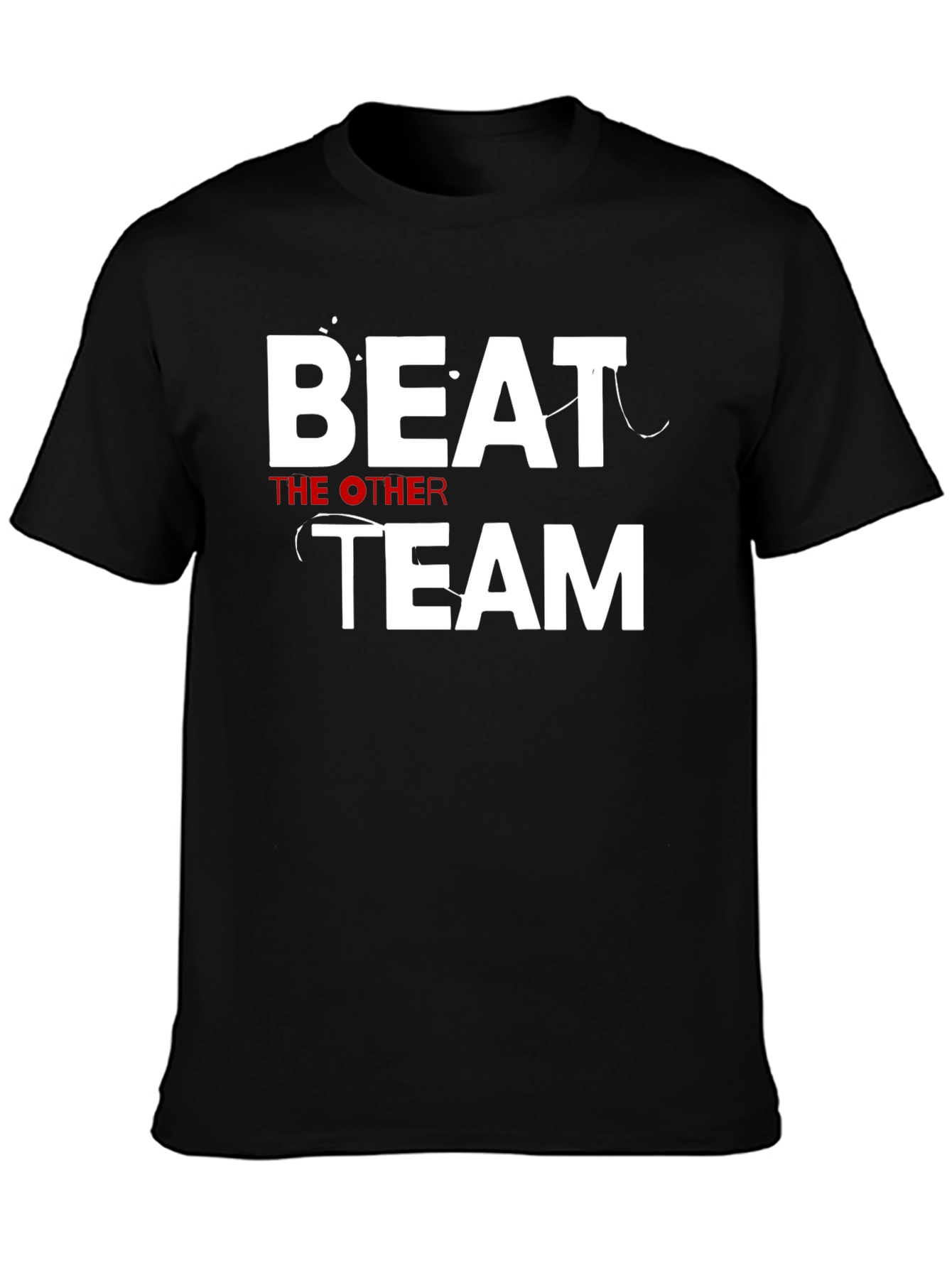 Beat The Other Team Black Graphic Tee