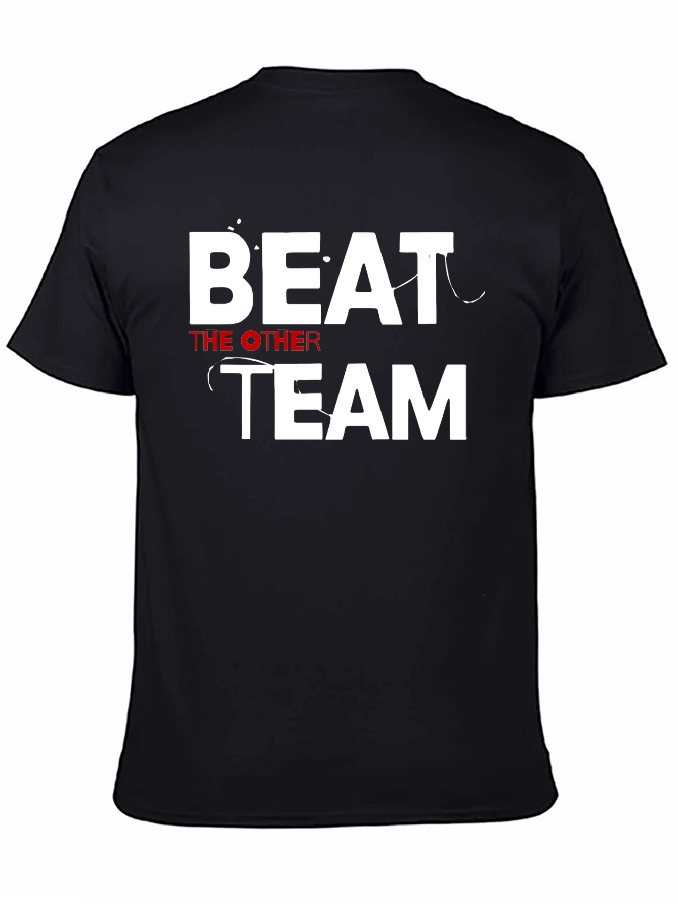 Beat The Other Team Black Graphic Tee
