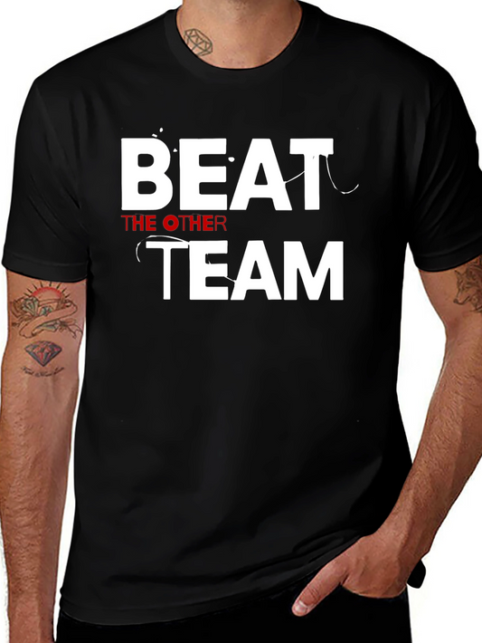 Beat The Other Team Black Graphic Tee