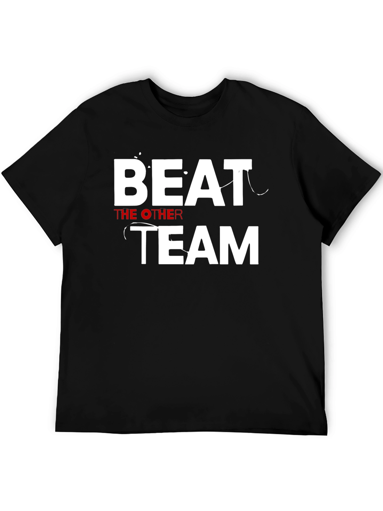 Beat The Other Team Black Graphic Tee