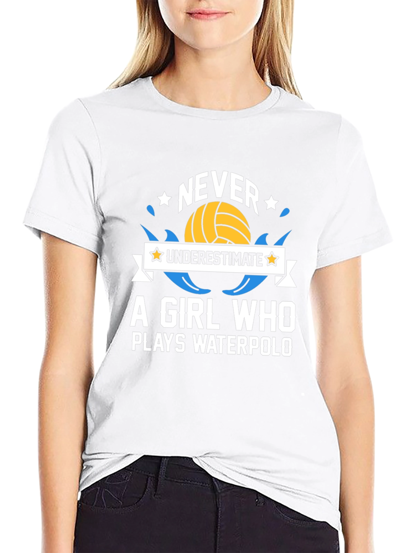 Never Underestimate Waterpolo Girls T-Shirt