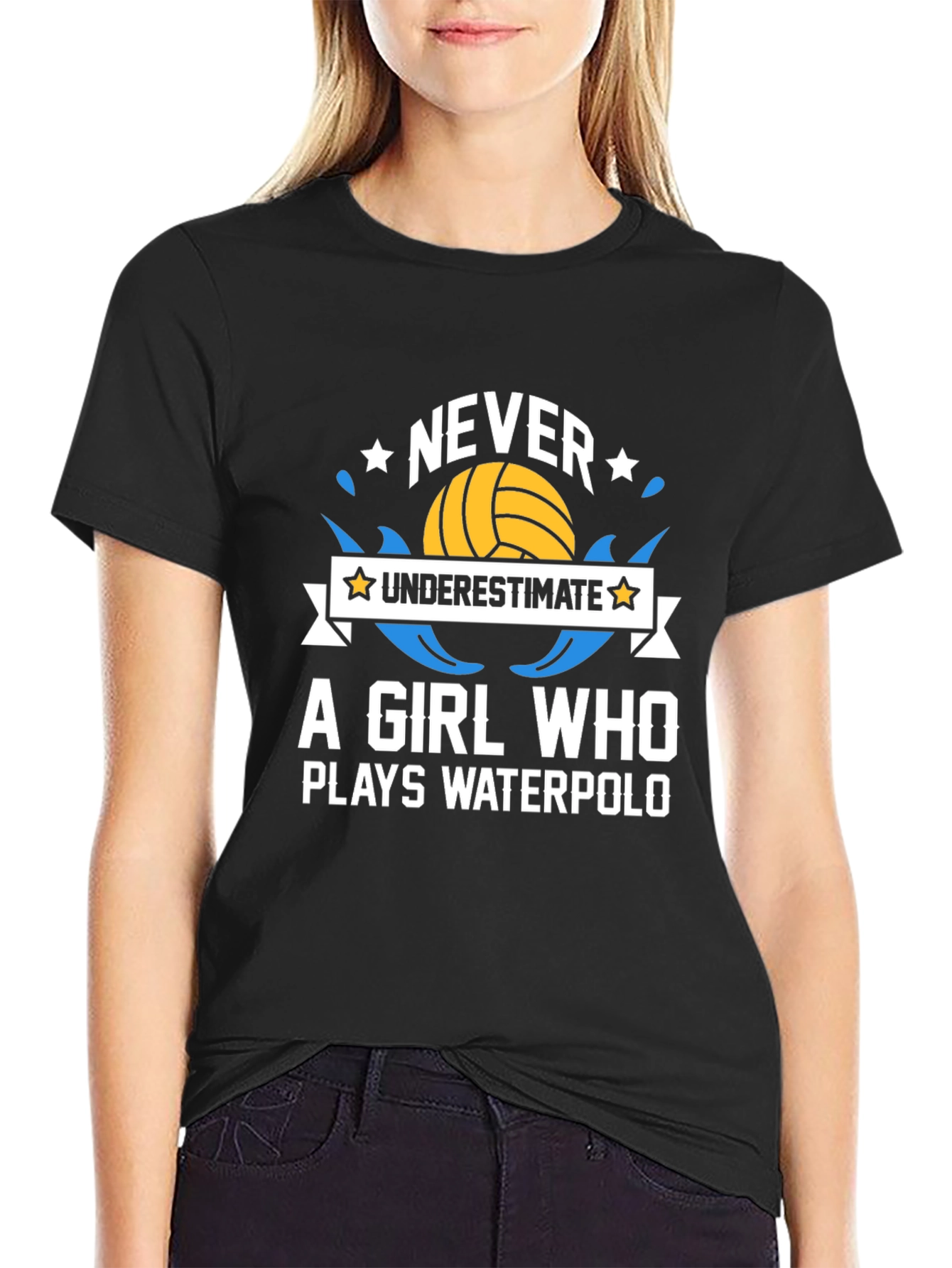 Never Underestimate Waterpolo Girls T-Shirt