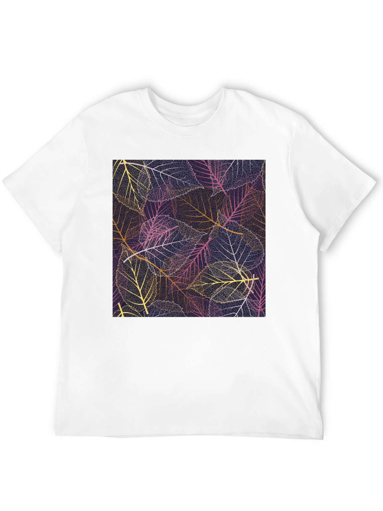 Leaf Pattern Graphic Tee