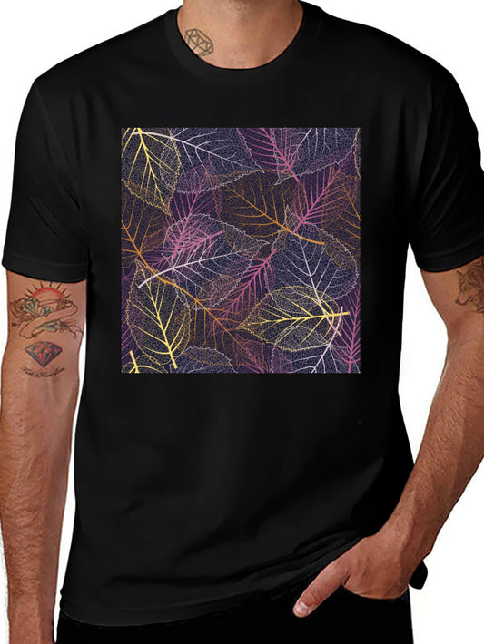 Leaf Pattern Graphic Tee