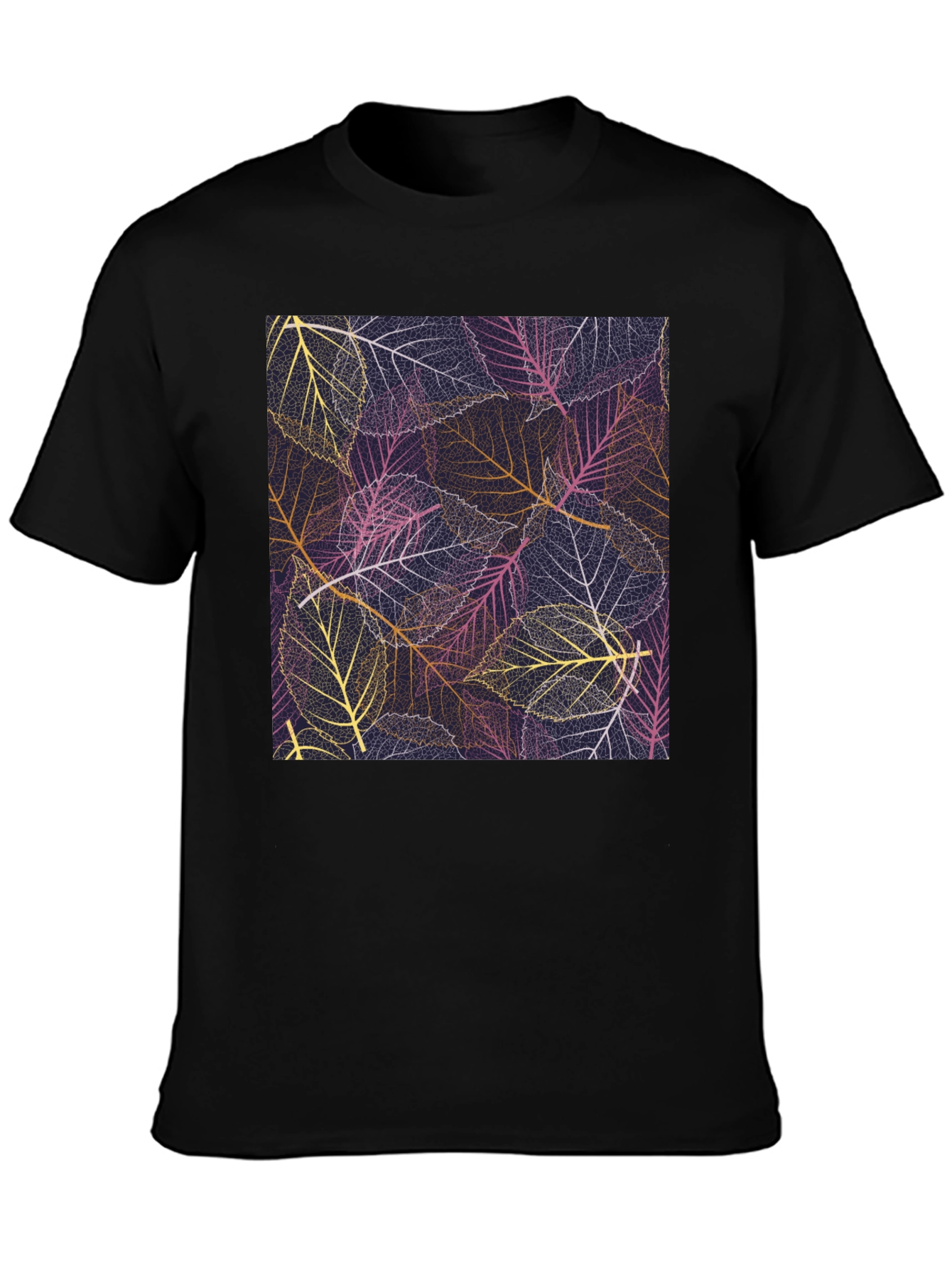 Leaf Pattern Graphic Tee