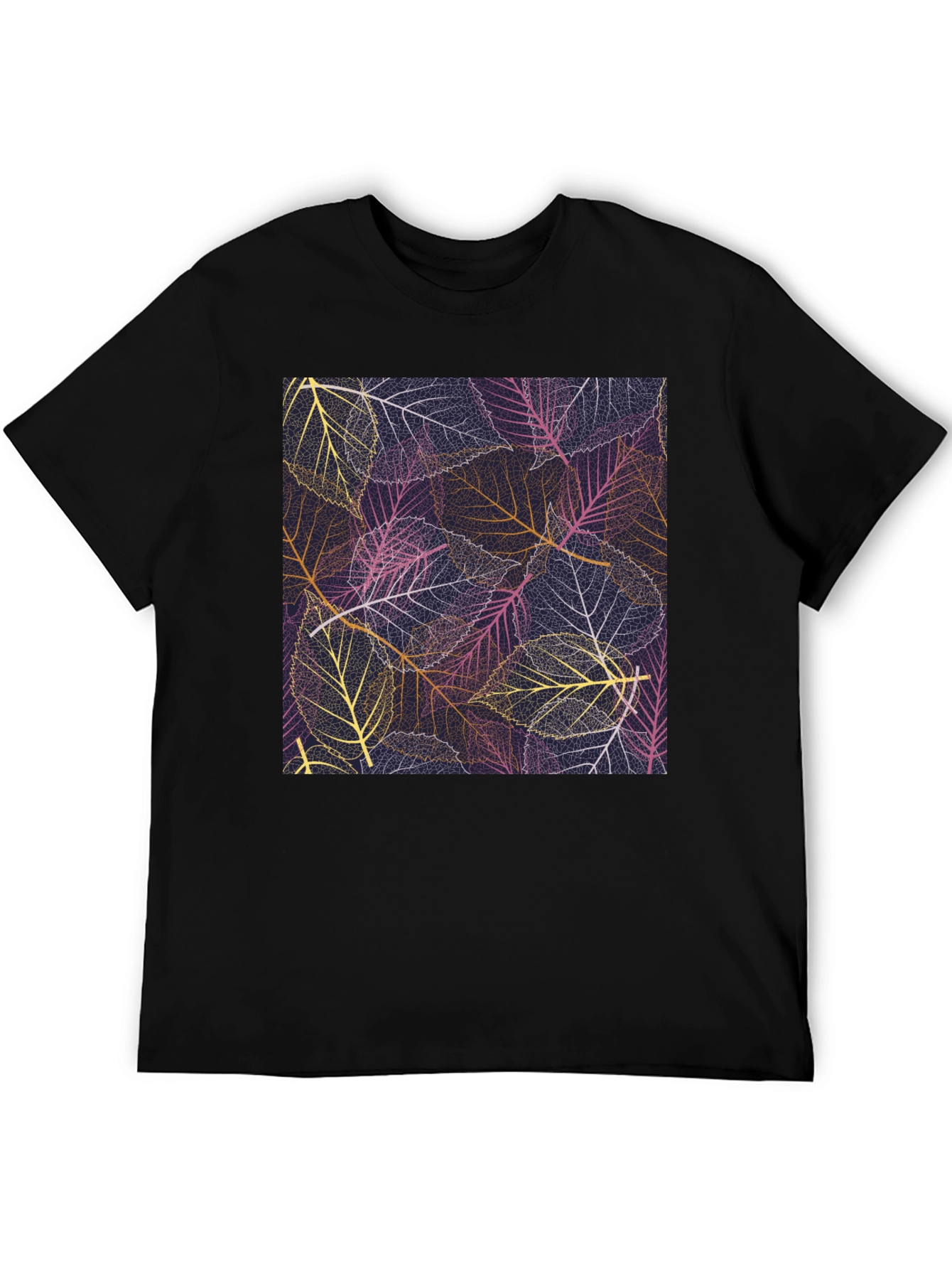 Leaf Pattern Graphic Tee