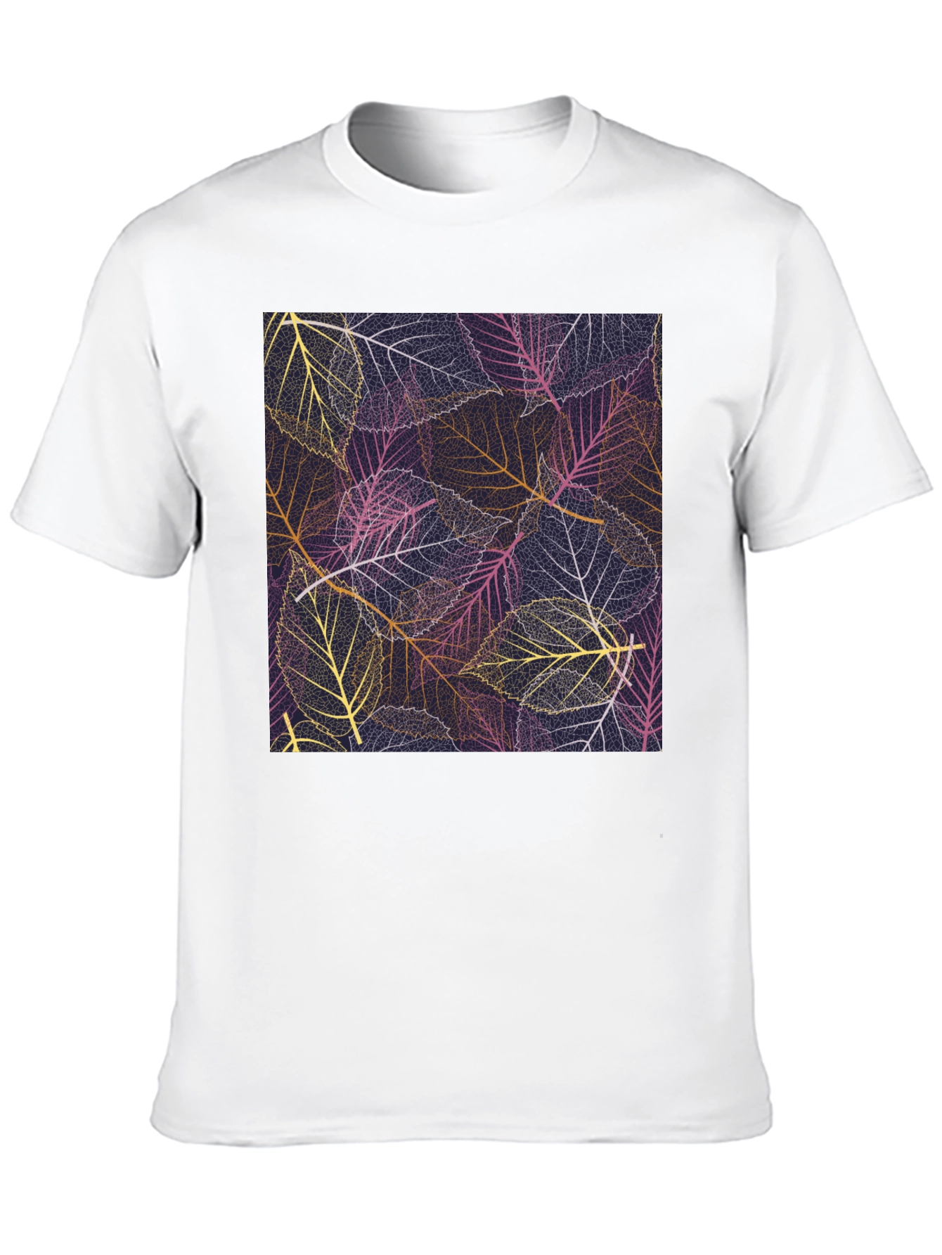 Leaf Pattern Graphic Tee
