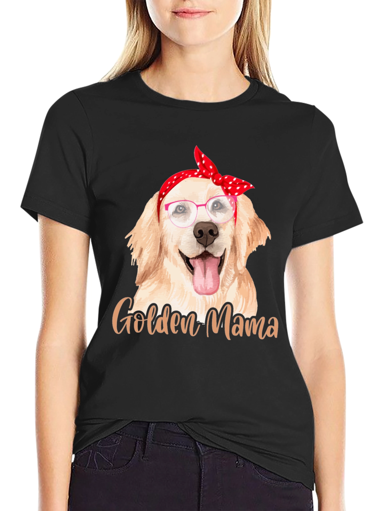 Golden Mama Dog Lover T-Shirt