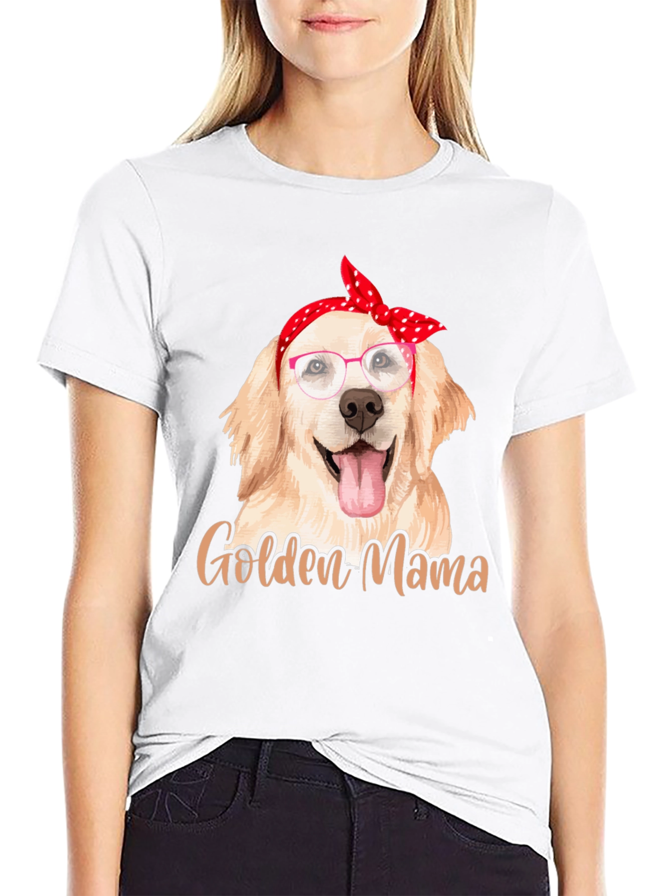 Golden Mama Dog Lover T-Shirt