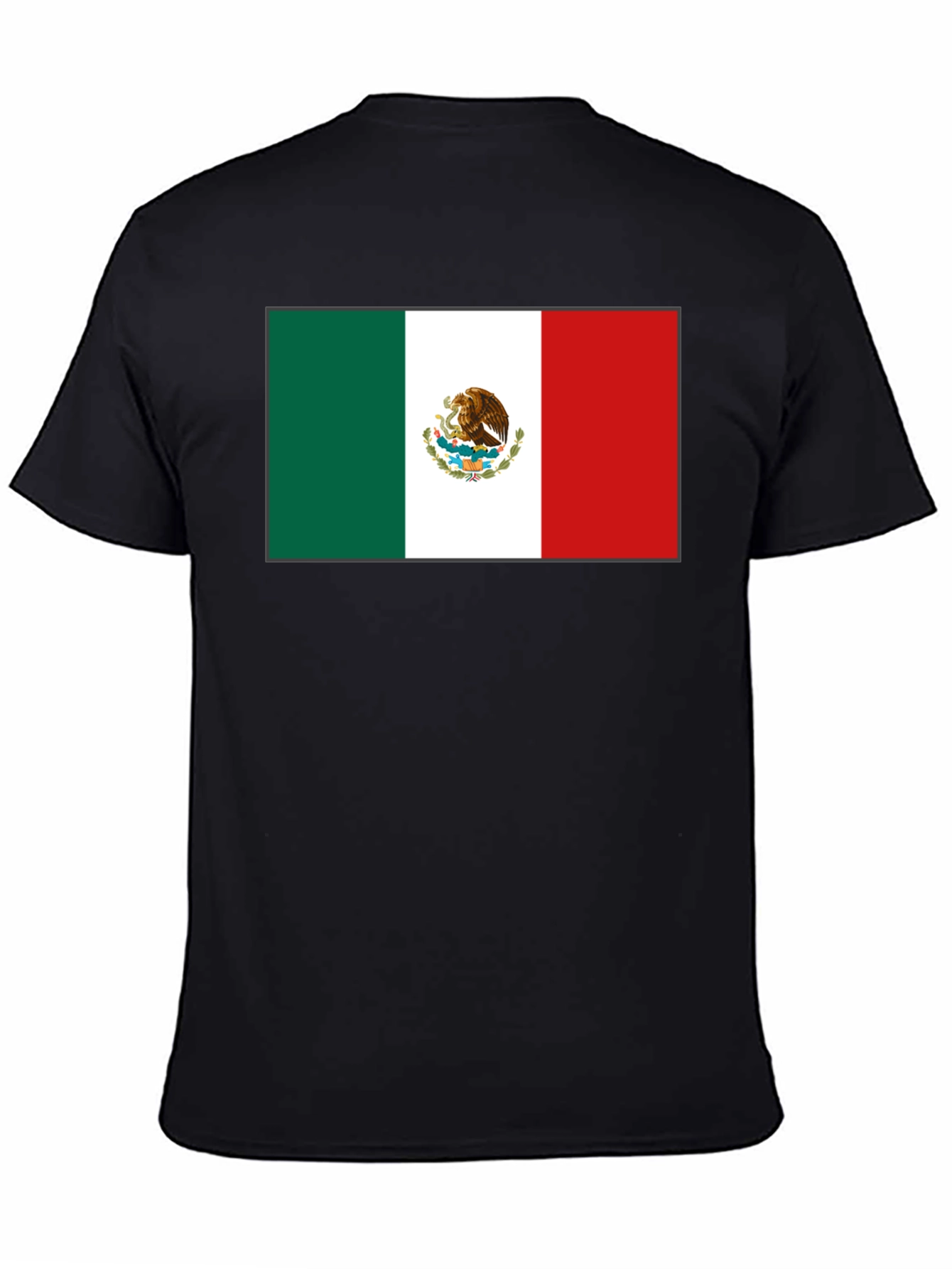 Mexico Flag T-Shirt - Black Graphic Tee