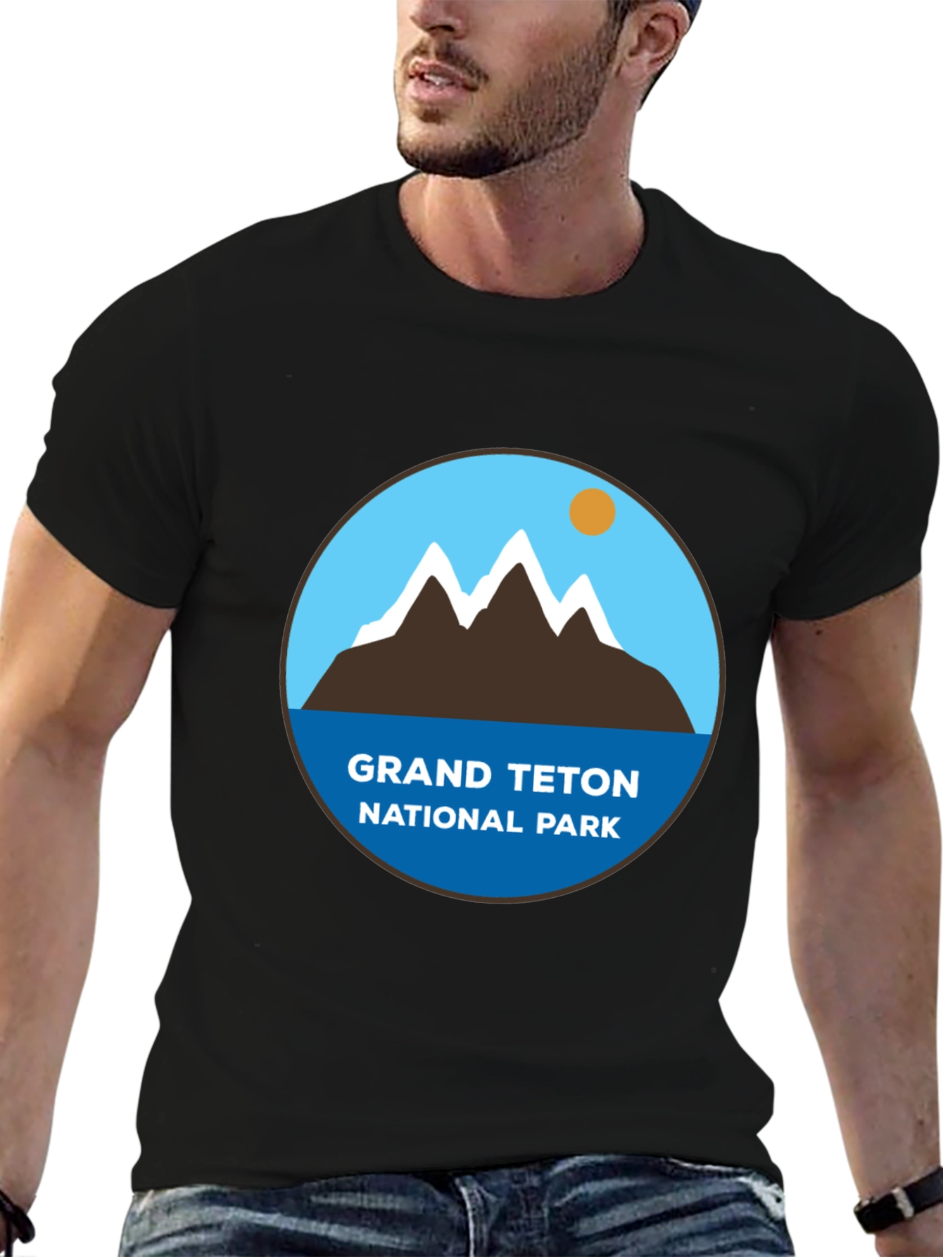 Grand Teton National Park Black T-Shirt
