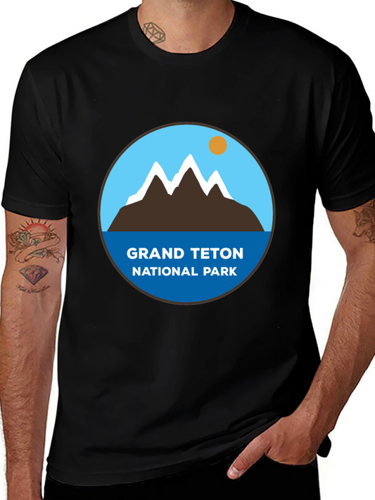 Grand Teton National Park Black T-Shirt