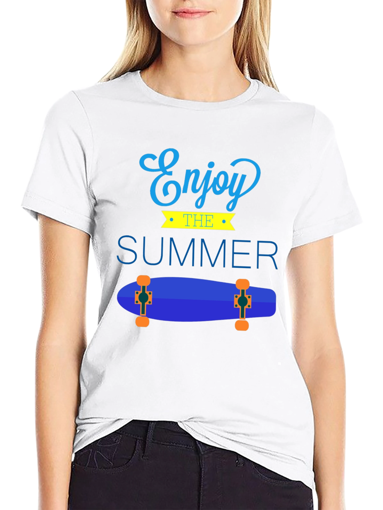 Enjoy The Summer Skateboard Graphic Tee
