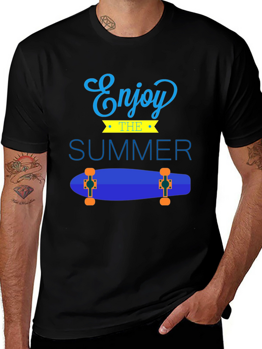 Enjoy The Summer Skateboard Graphic Tee