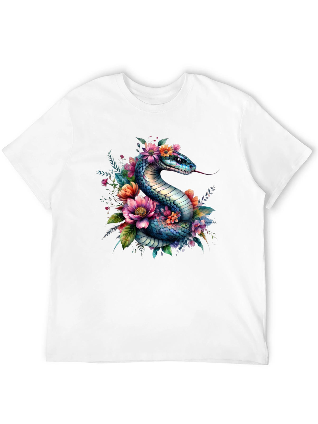 Floral Snake Graphic Tee