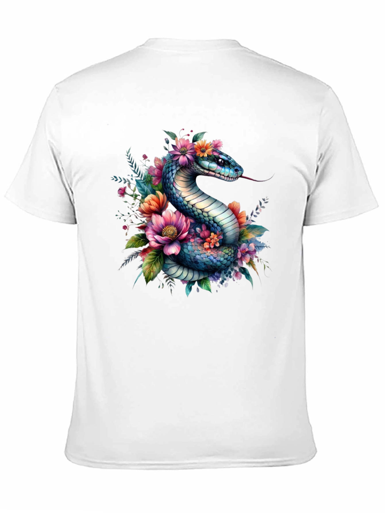 Floral Snake Graphic Tee